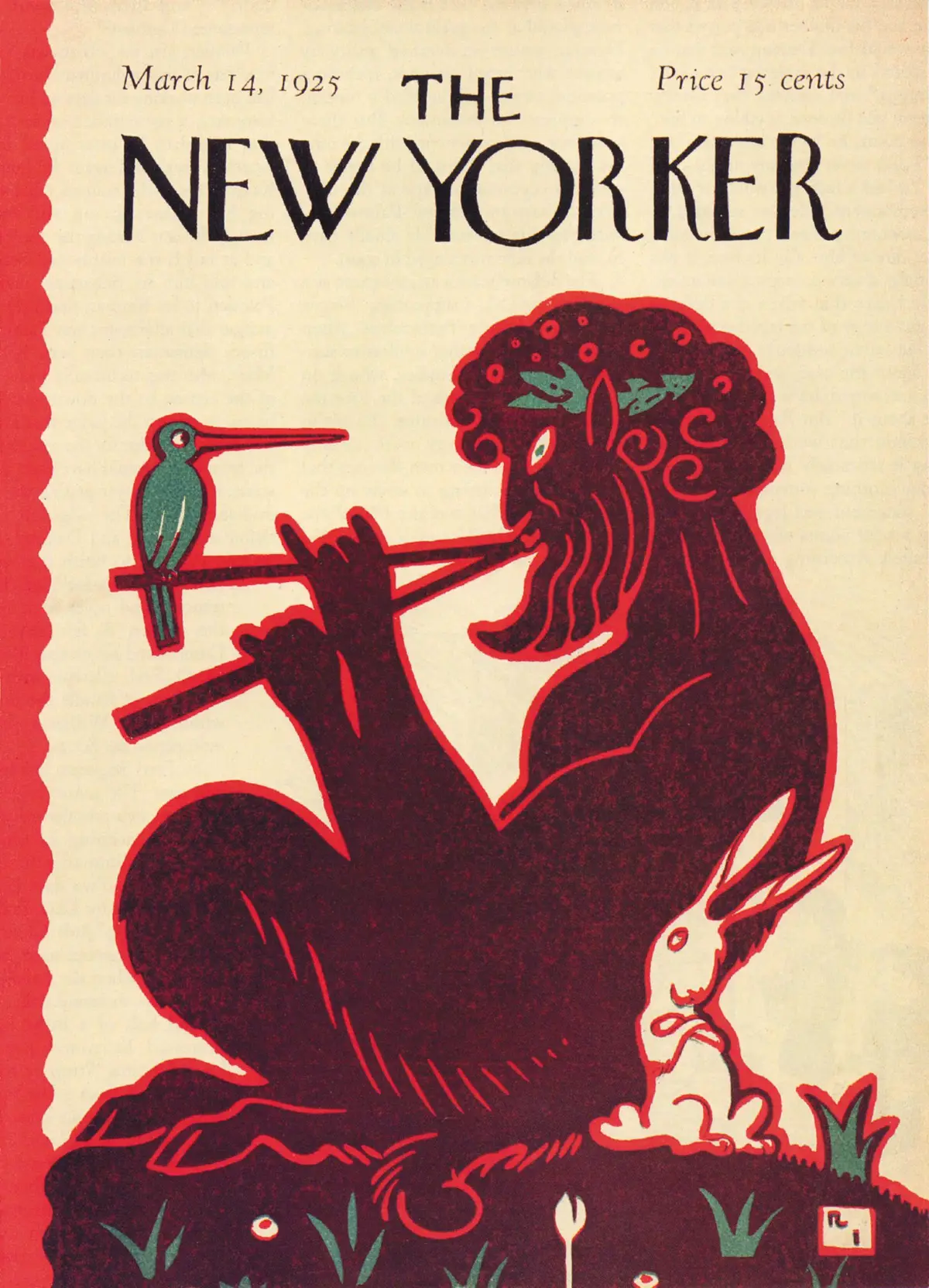Обложка The New Yorker, 14 марта 1925, художник Реа Ирвин