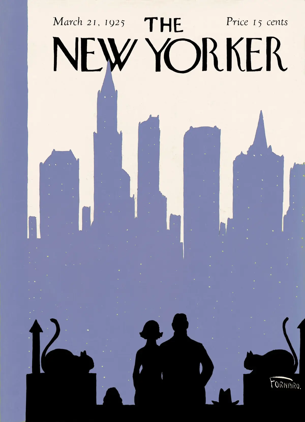 Обложка The New Yorker, 21 марта 1925, художник Карл Форнаро