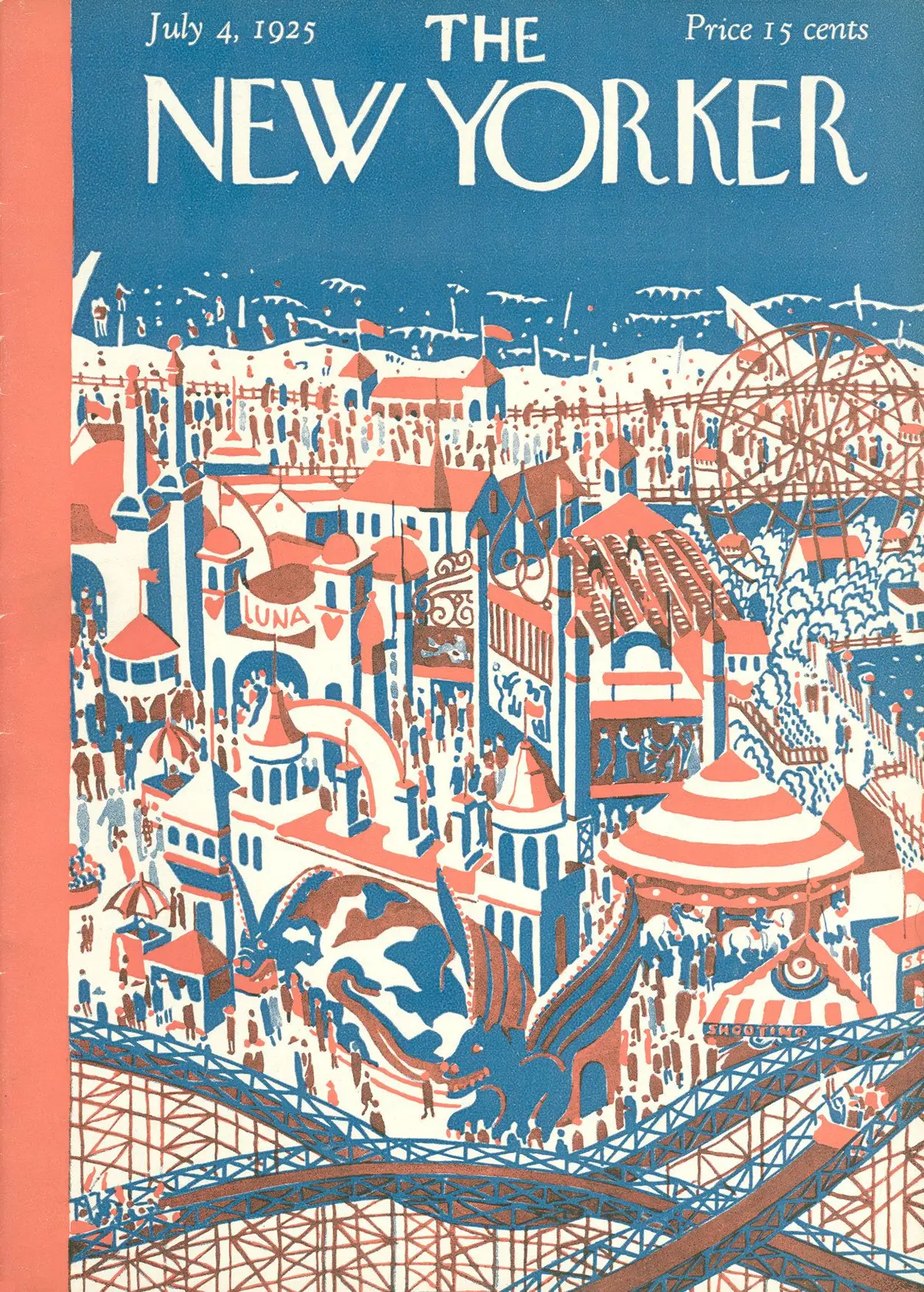 Обложка The New Yorker, 4 июля 1925, художник Илонка Карас