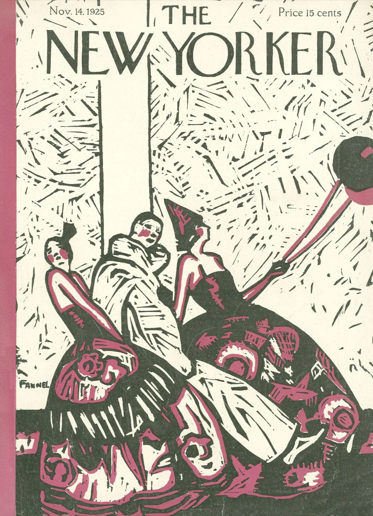 Обложка The New Yorker, 14 ноября 1925, художник Джозеф Фаннелл