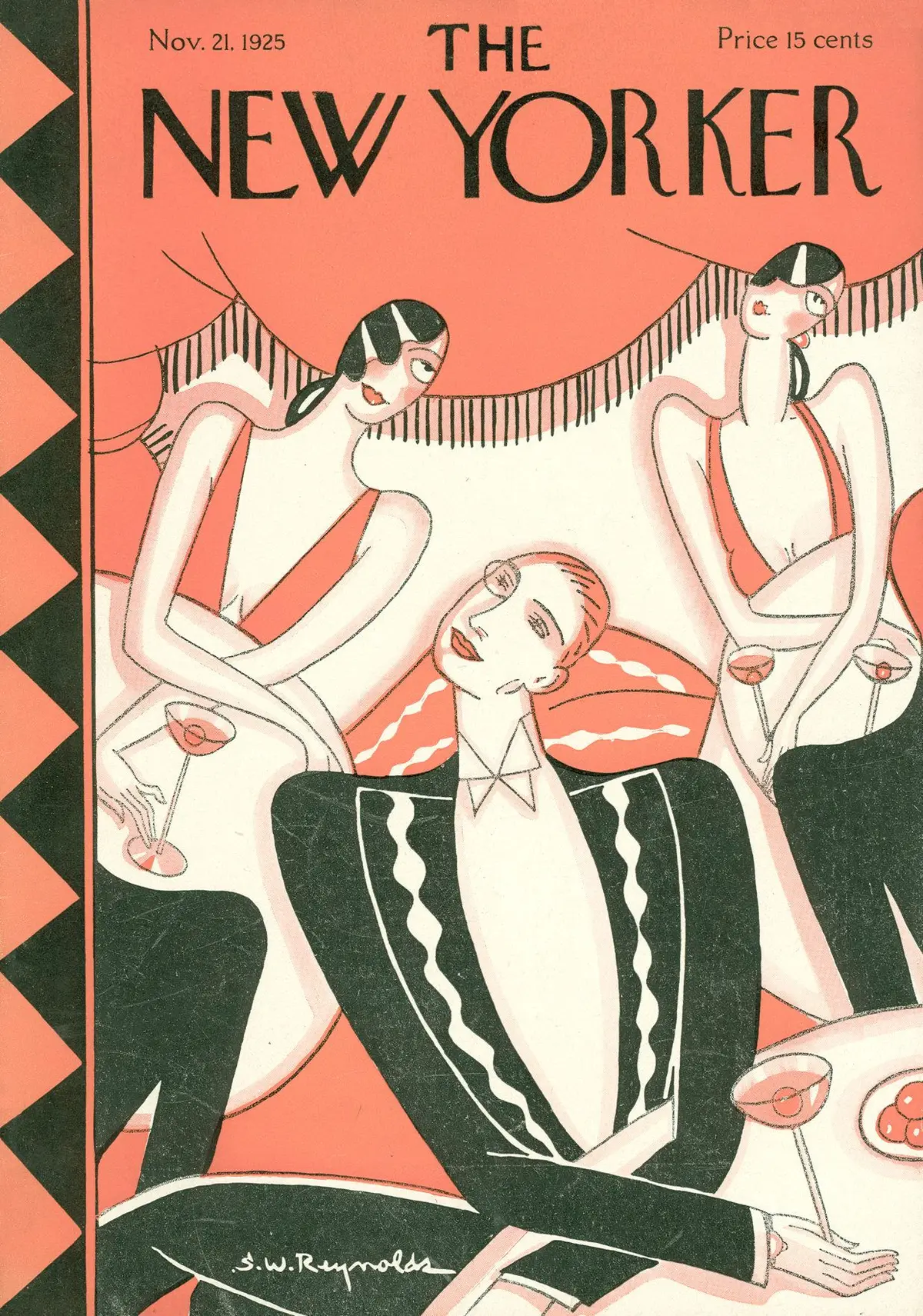 Обложка The New Yorker, 21 ноября 1925, художник Стэнли У. Рейнольдс