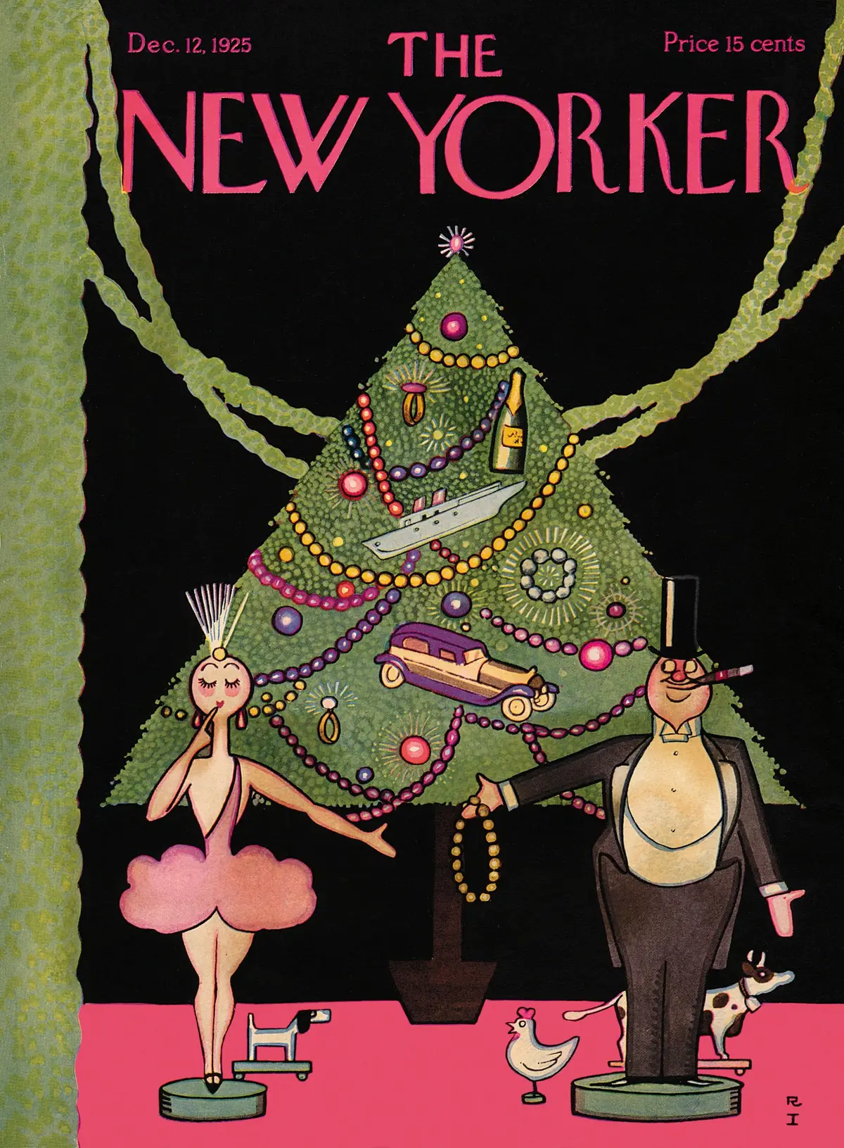Обложка The New Yorker, 12 декабря 1925, художник Реа Ирвин