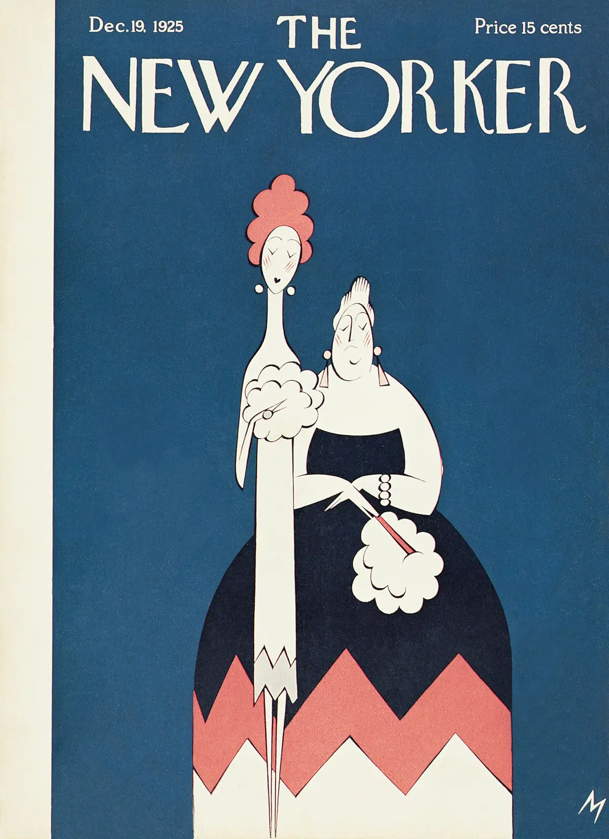 Обложка The New Yorker, 19 декабря 1925, художник Джулиан де Миски