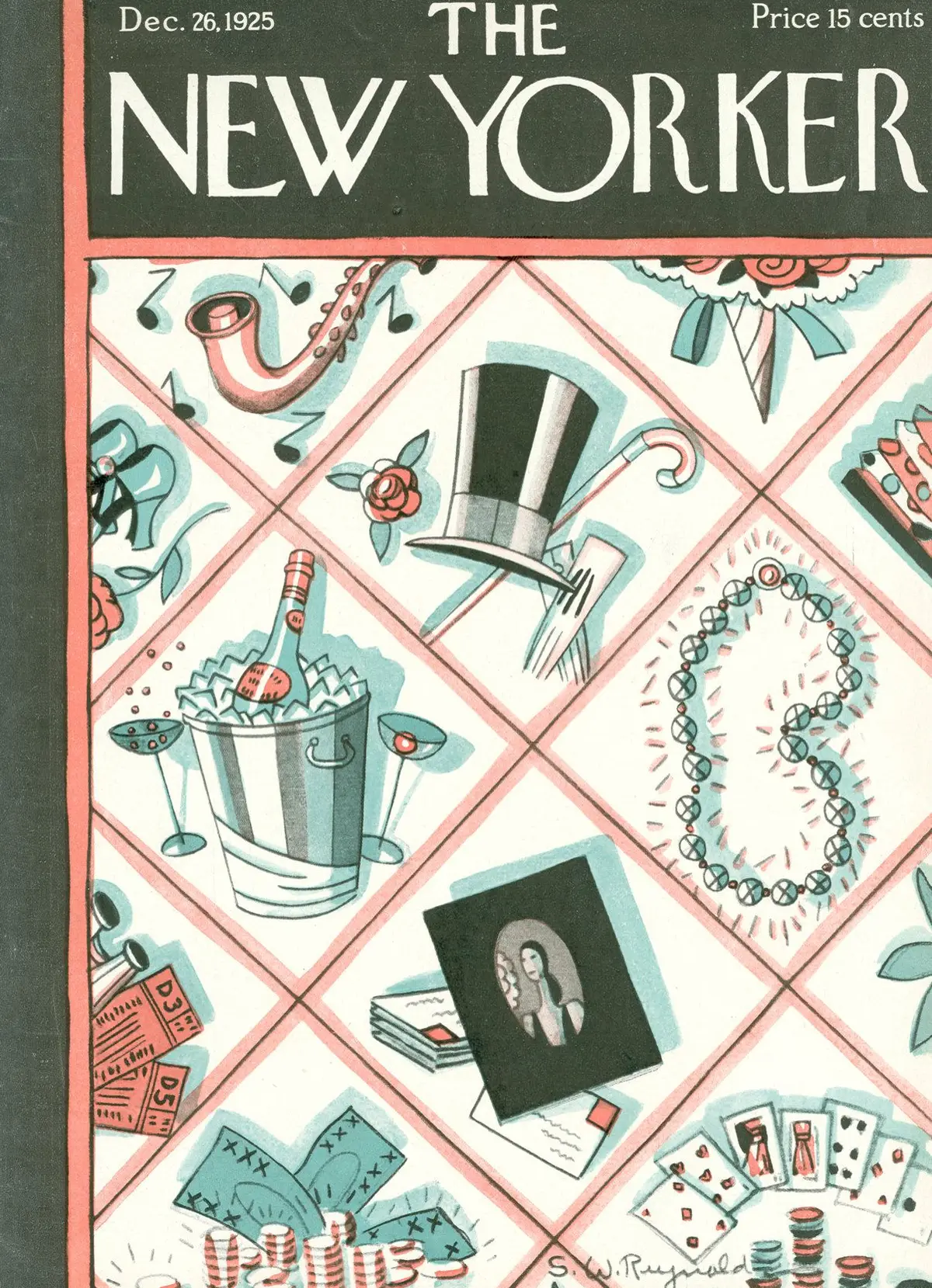 Обложка The New Yorker, 26 декабря 1925, художник Стэнли У. Рейнольдс