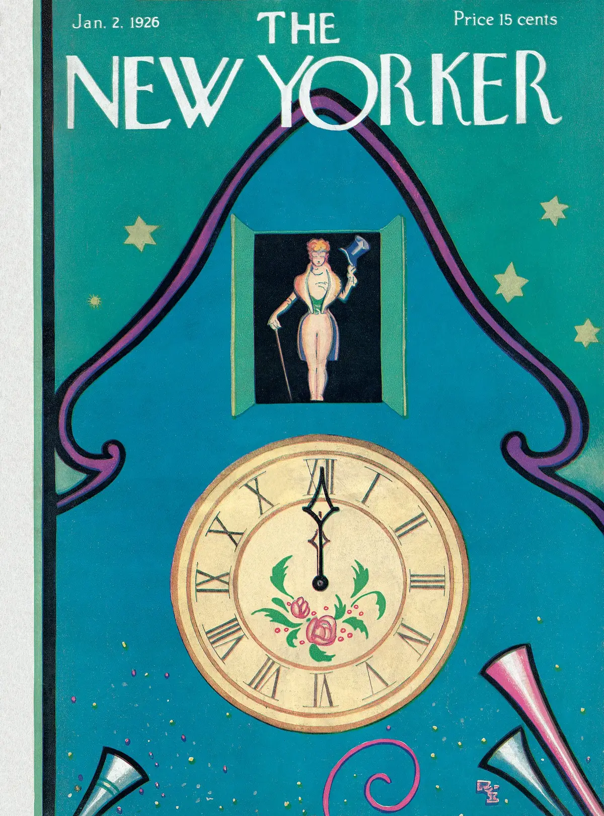 Обложка The New Yorker, 2 января 1926, художник Реа Ирвин
