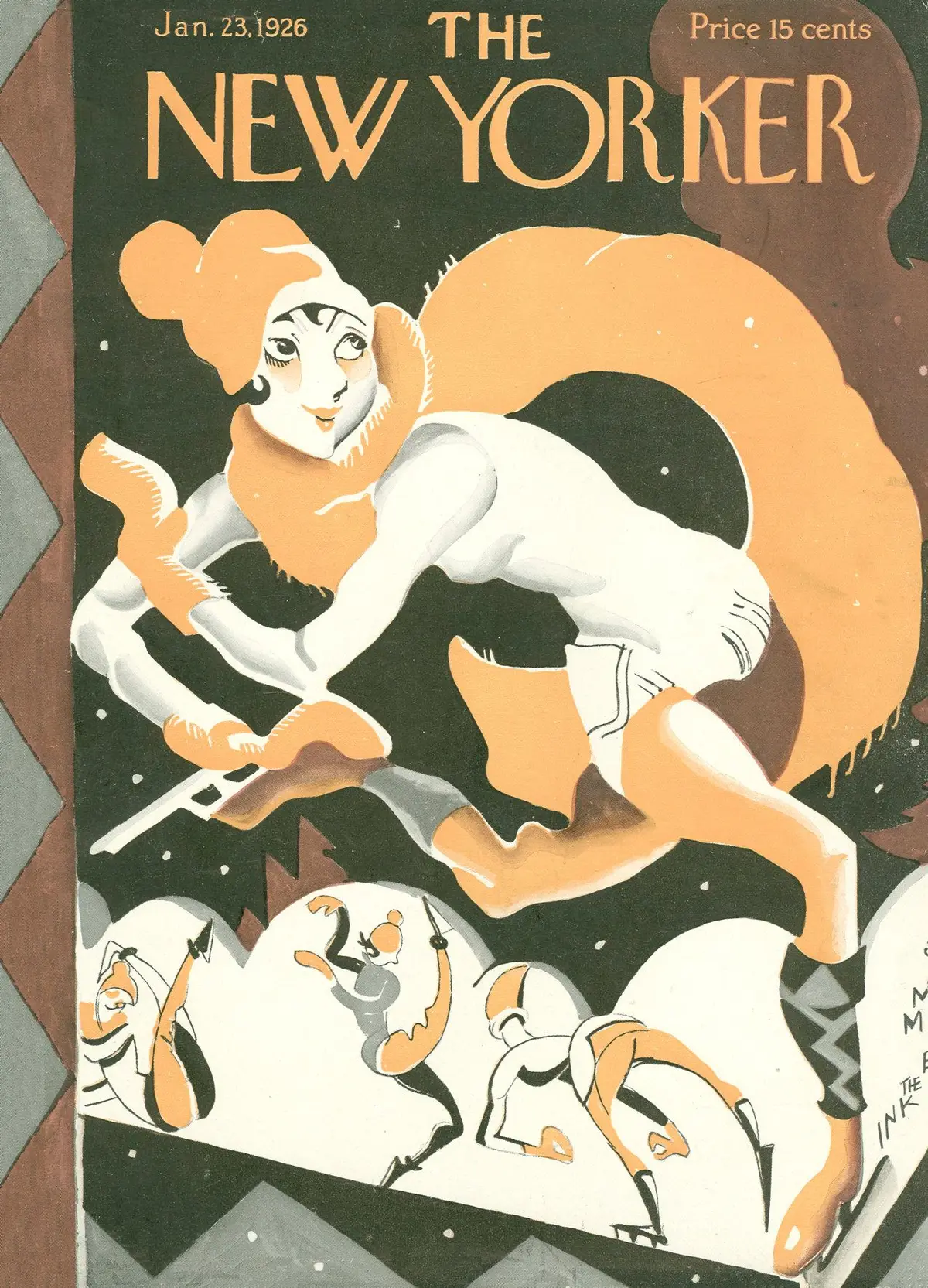 Обложка The New Yorker, 23 января 1926, художник Джеймс Доэрти