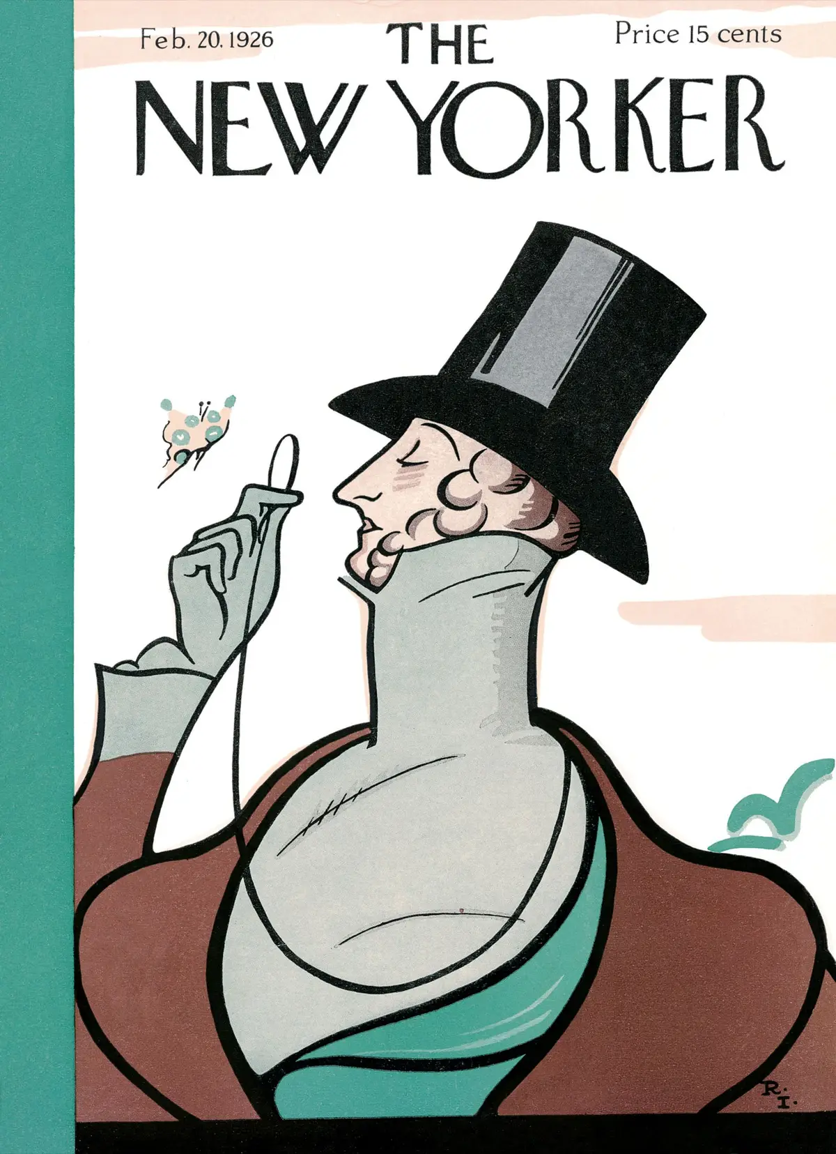 Обложка The New Yorker, 20 февраля 1926, художник Реа Ирвин