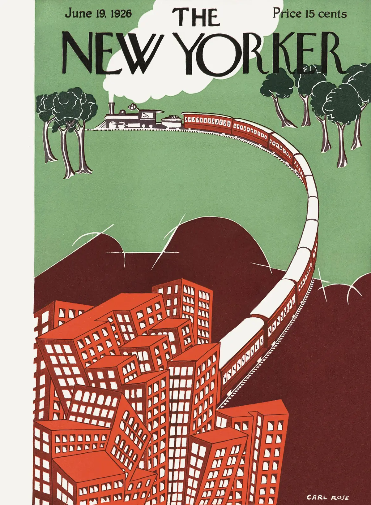 Обложка The New Yorker, 19 июня 1926, художник Карл Роуз
