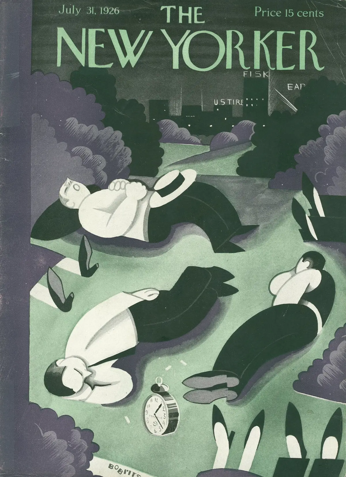 Обложка The New Yorker, 31 июля 1926, художник Виктор Бобрицкий