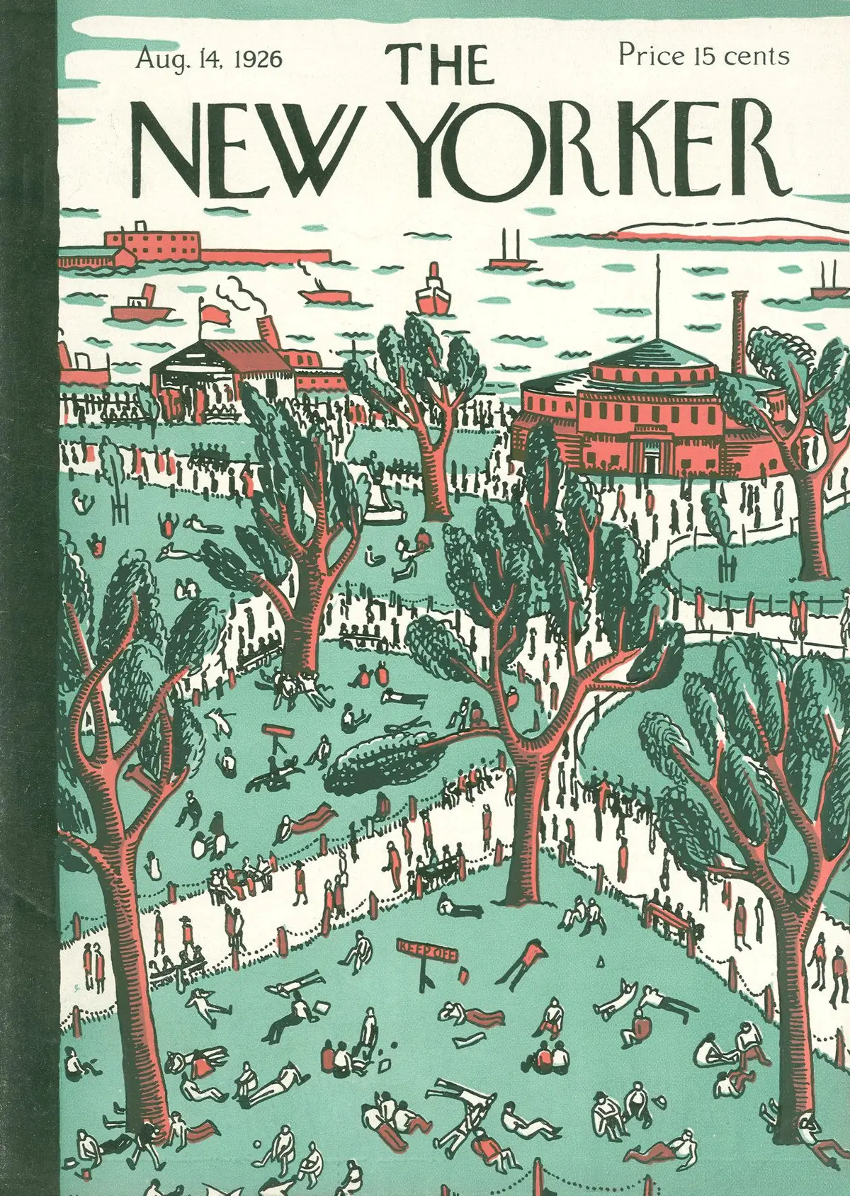 Обложка The New Yorker, 14 августа 1926, художник Илонка Карас