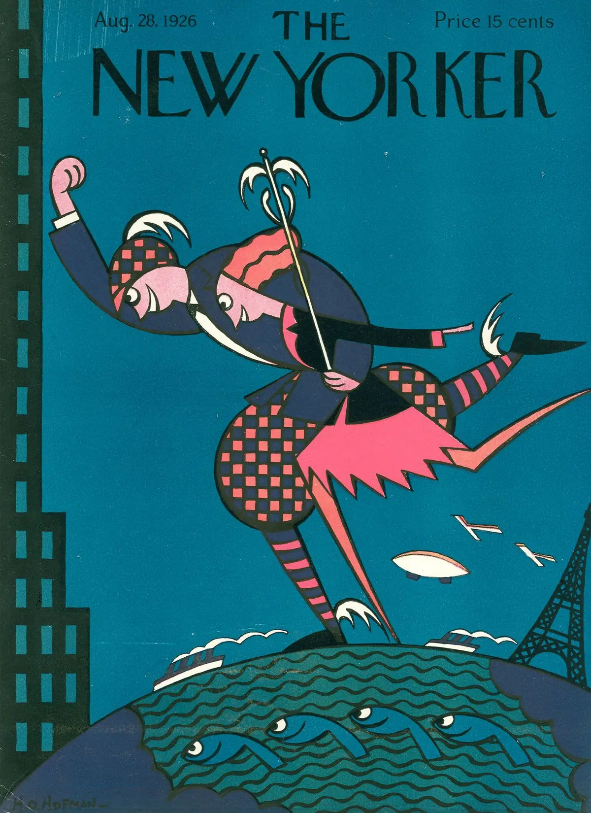 Обложка The New Yorker, 28 августа 1926, художник Х. О. Хофман
