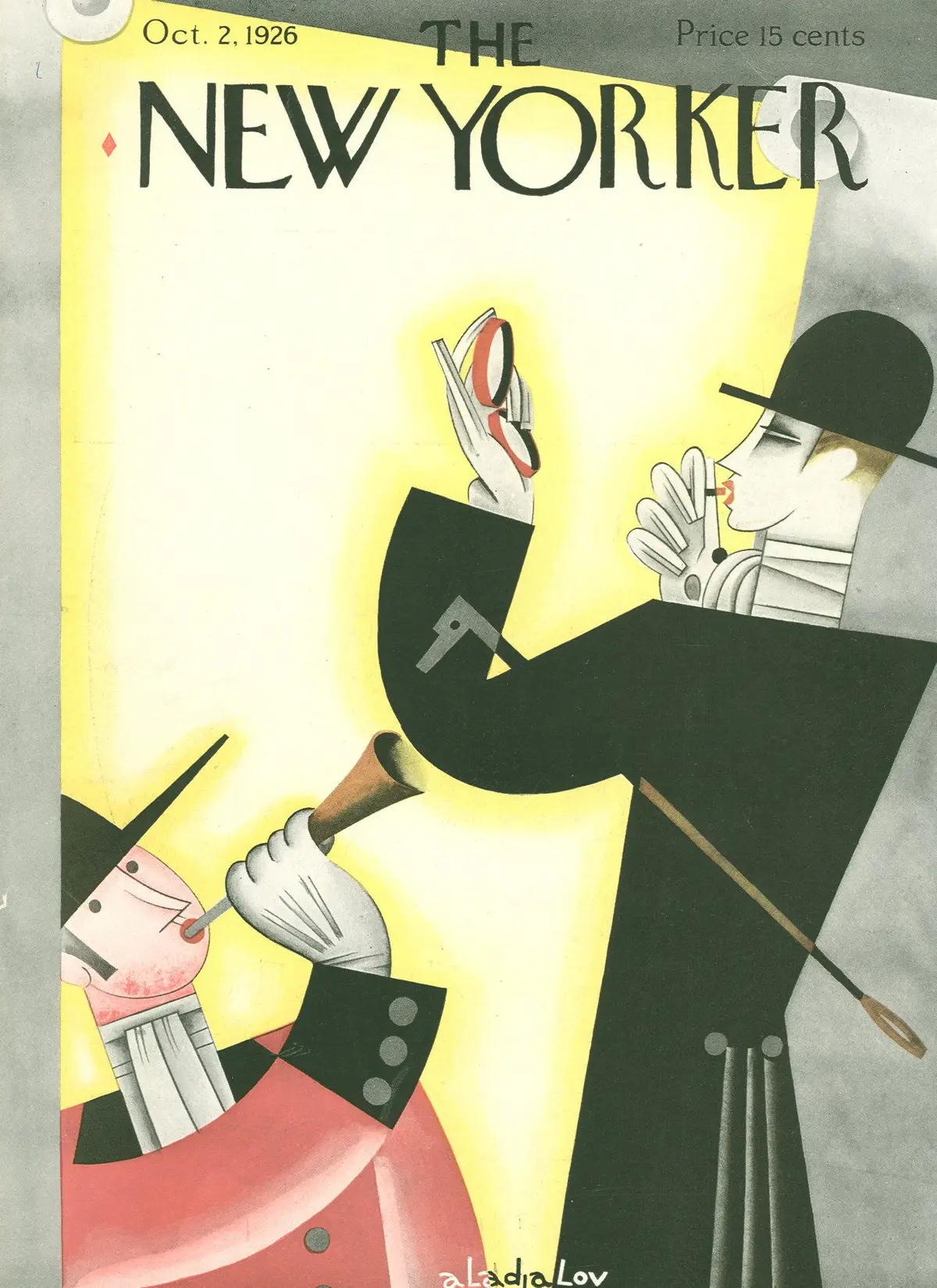 Обложка The New Yorker, 2 октября 1926, художник Константин Алажалов