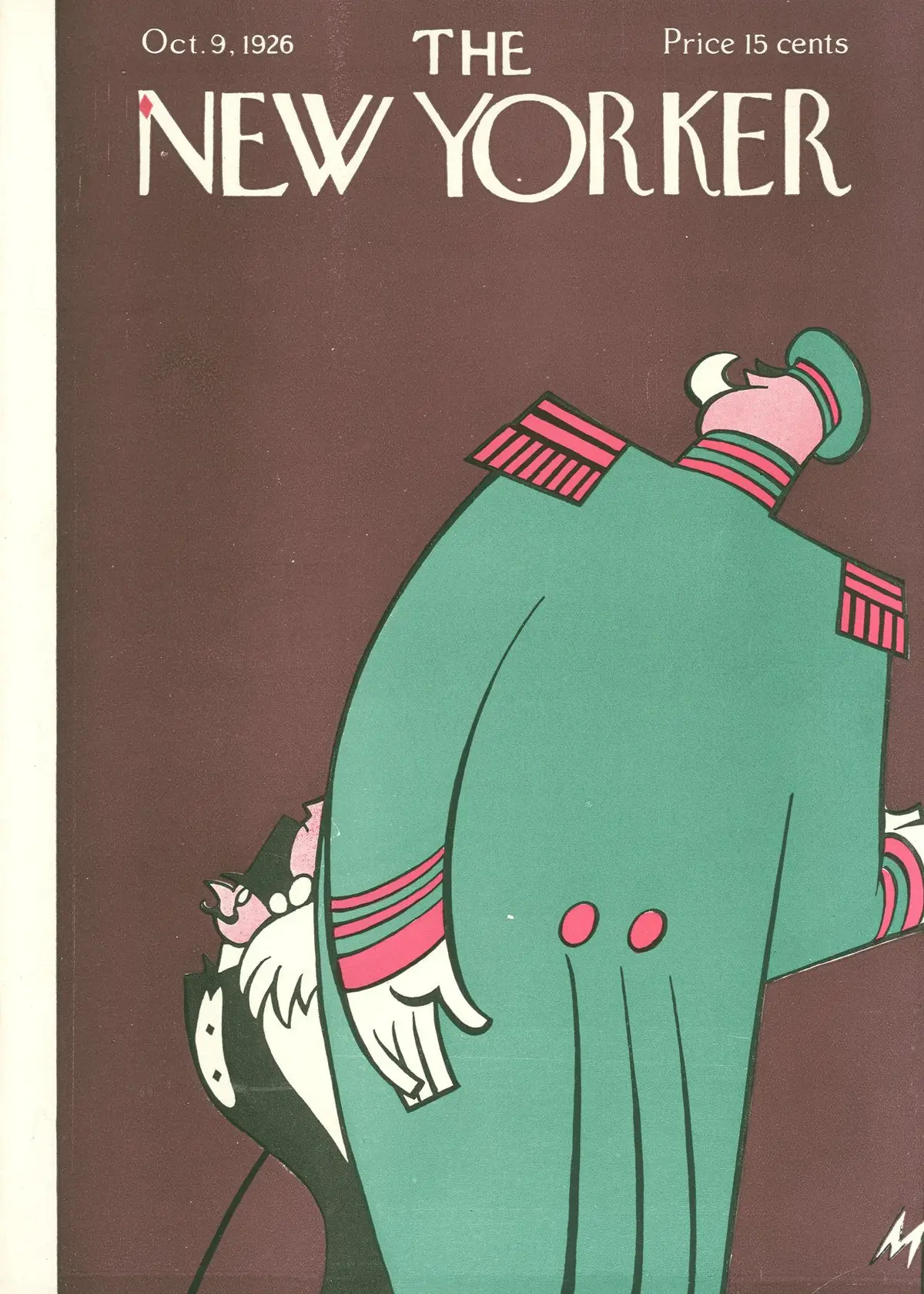 Обложка The New Yorker, 9 октября 1926, художник Джулиан де Миски