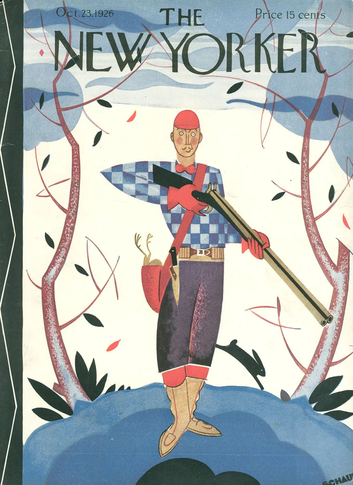 Обложка The New Yorker, 23 октября 1926, художник Андре де Шауб