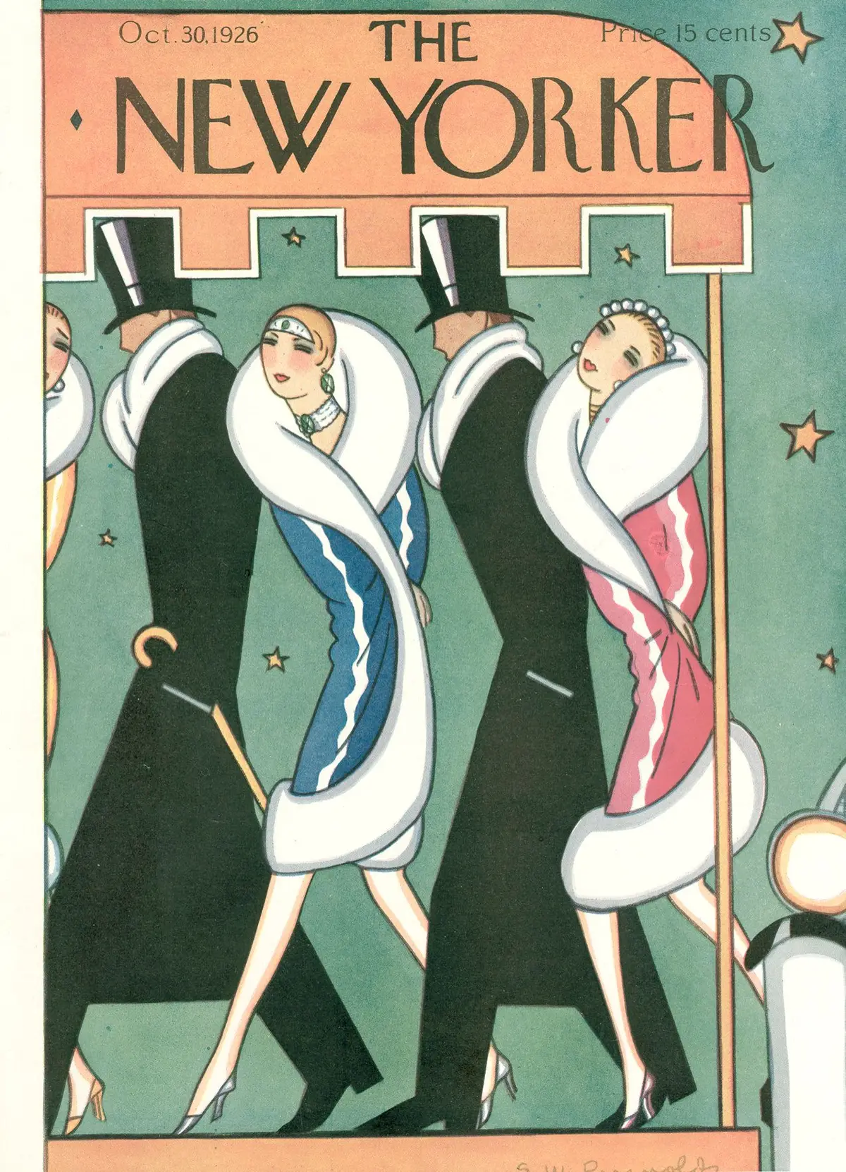 Обложка The New Yorker, 30 октября 1926, художник Стэнли У. Рейнольдс