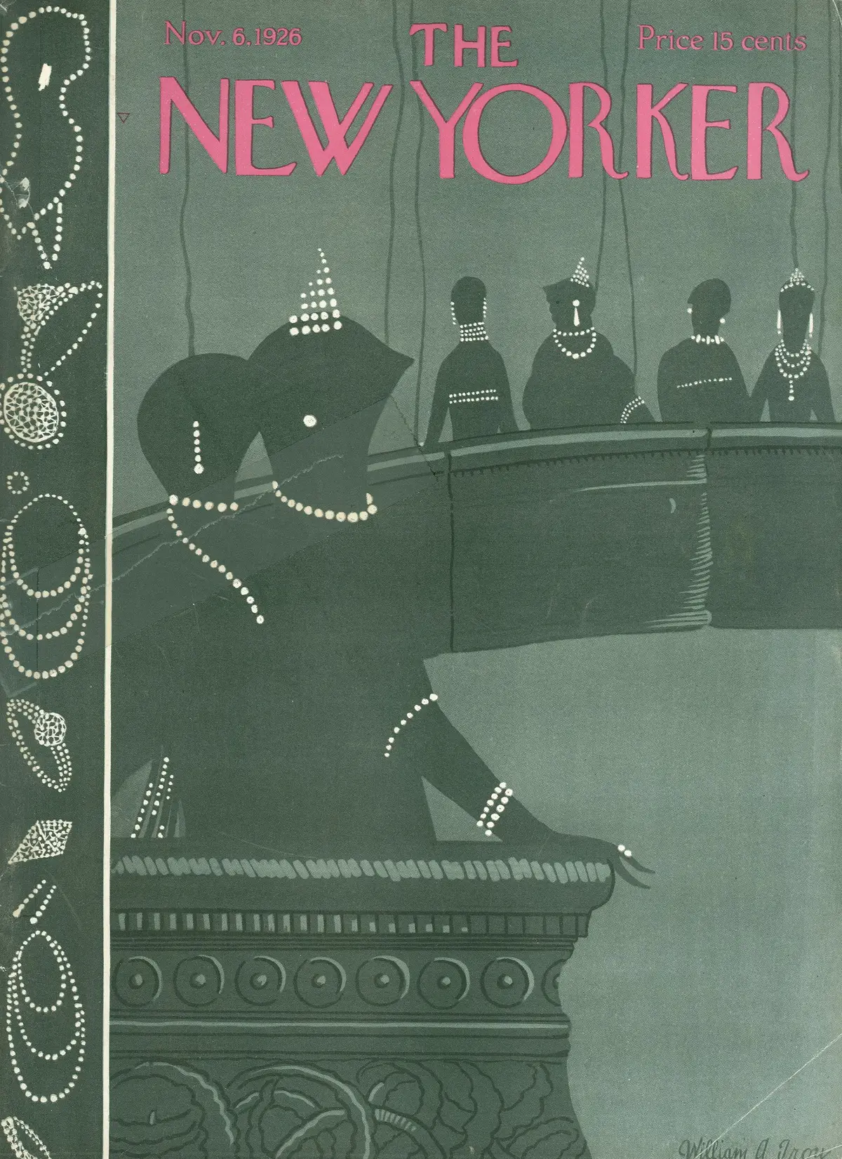 Обложка The New Yorker, 6 ноября 1926, художник Уильям А. Трой