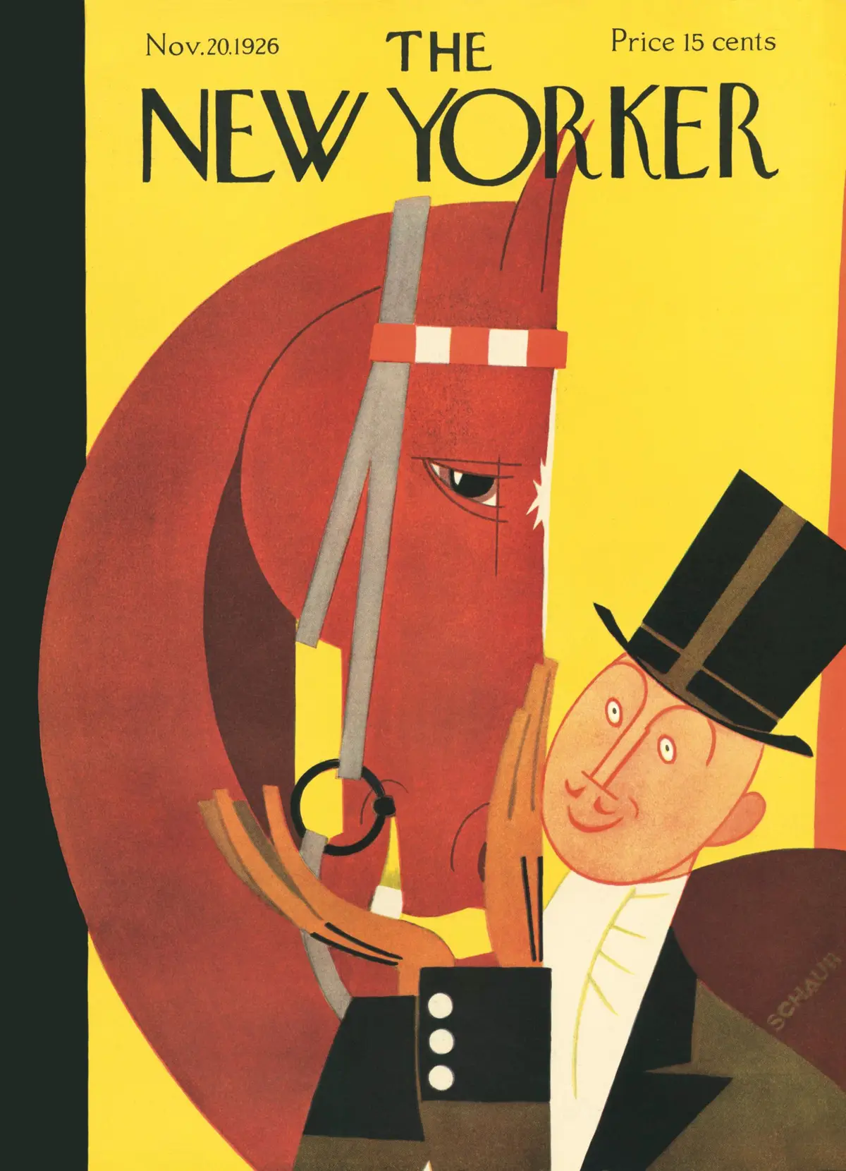 Обложка The New Yorker, 20 ноября 1926, художник Андре де Шауб