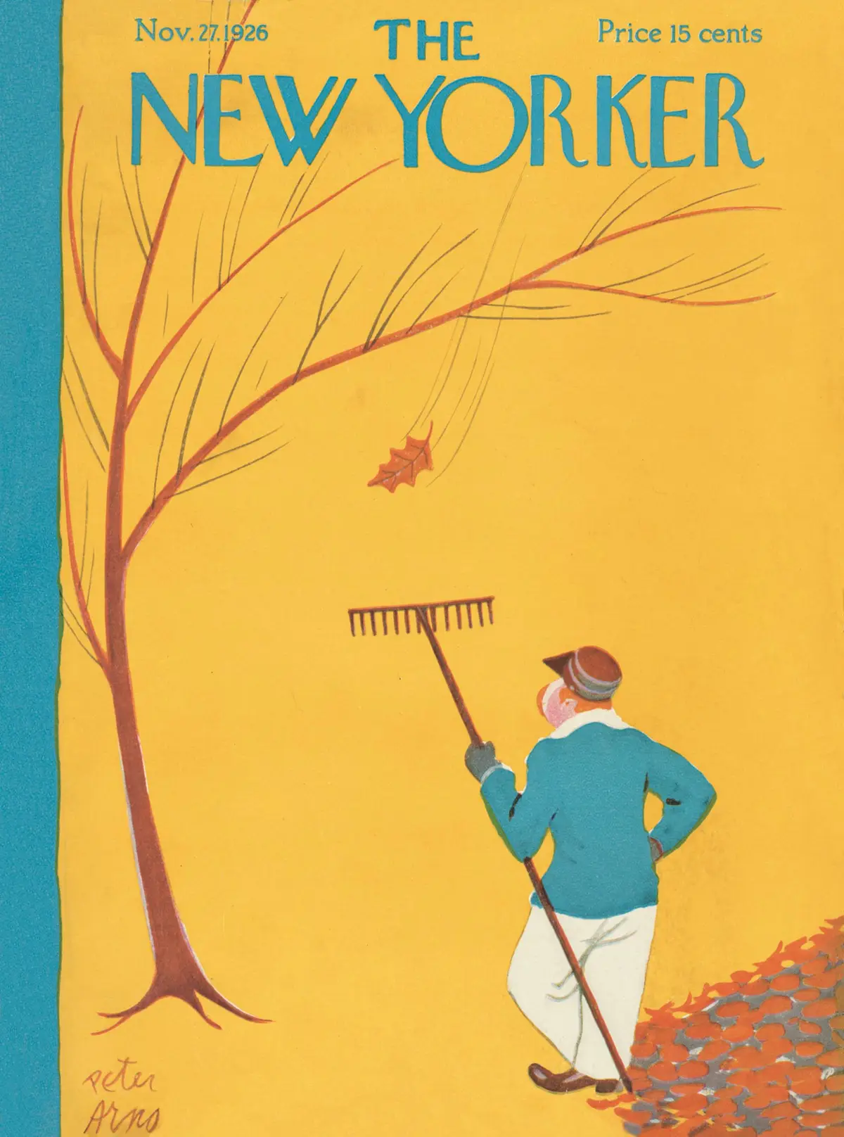 Обложка The New Yorker, 27 ноября 1926, художник Питер Арно