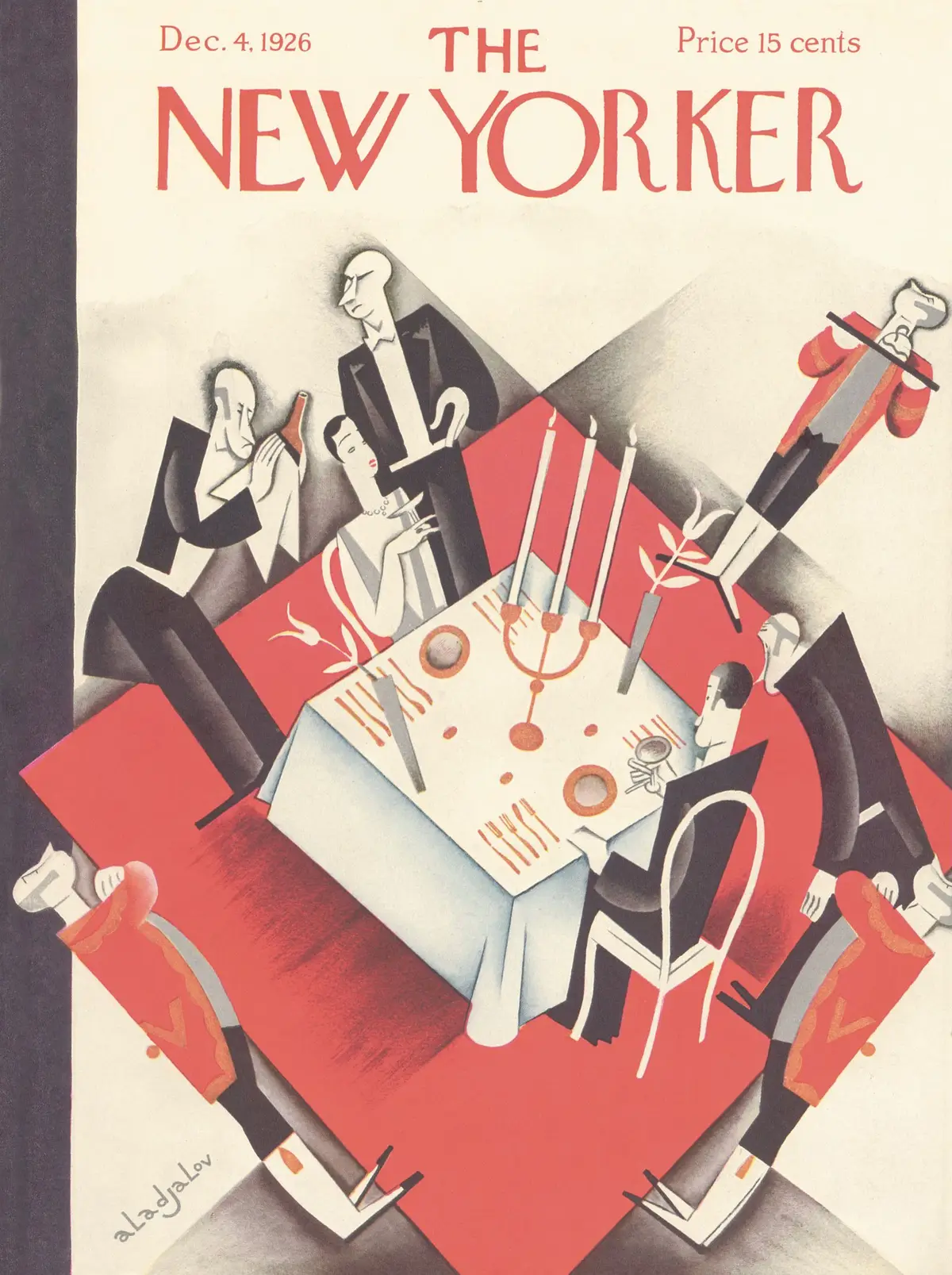 Обложка The New Yorker, 4 декабря 1926, художник Константин Алажалов