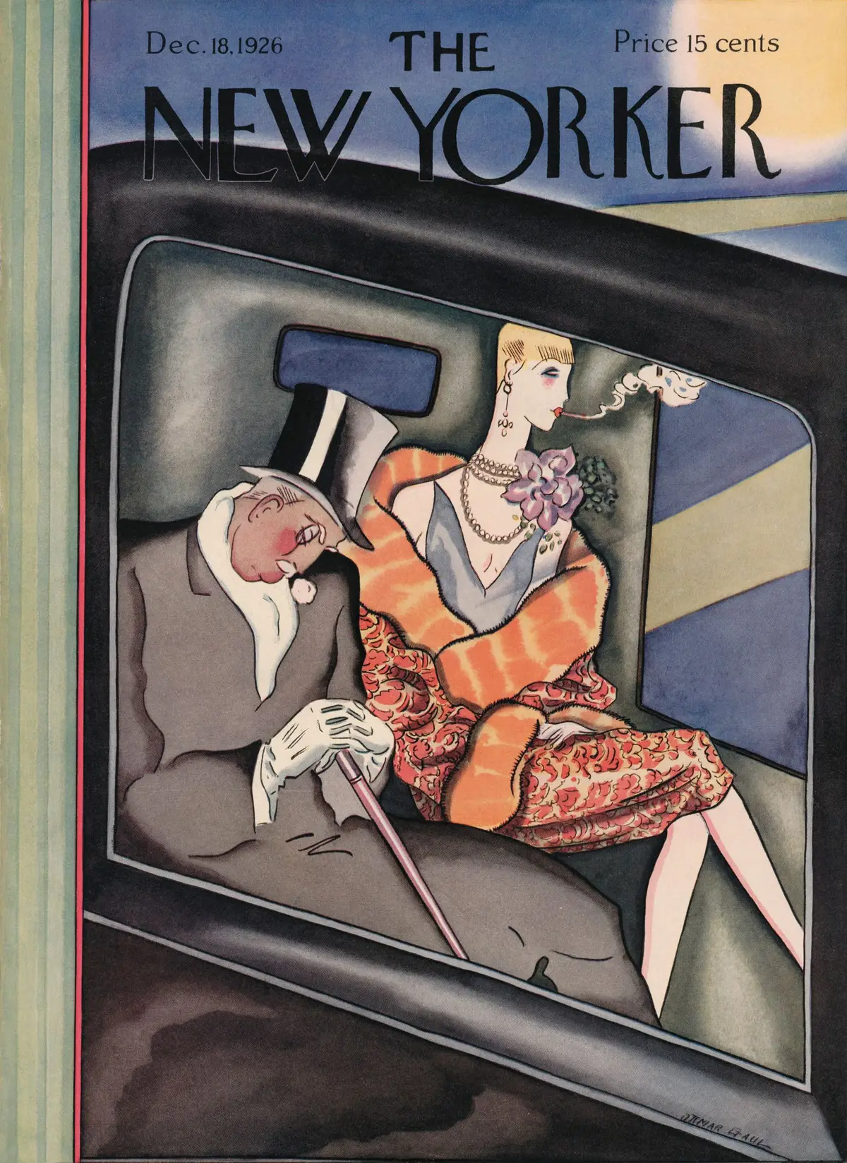 Обложка The New Yorker, 18 декабря 1926, художник Отмар Гауль