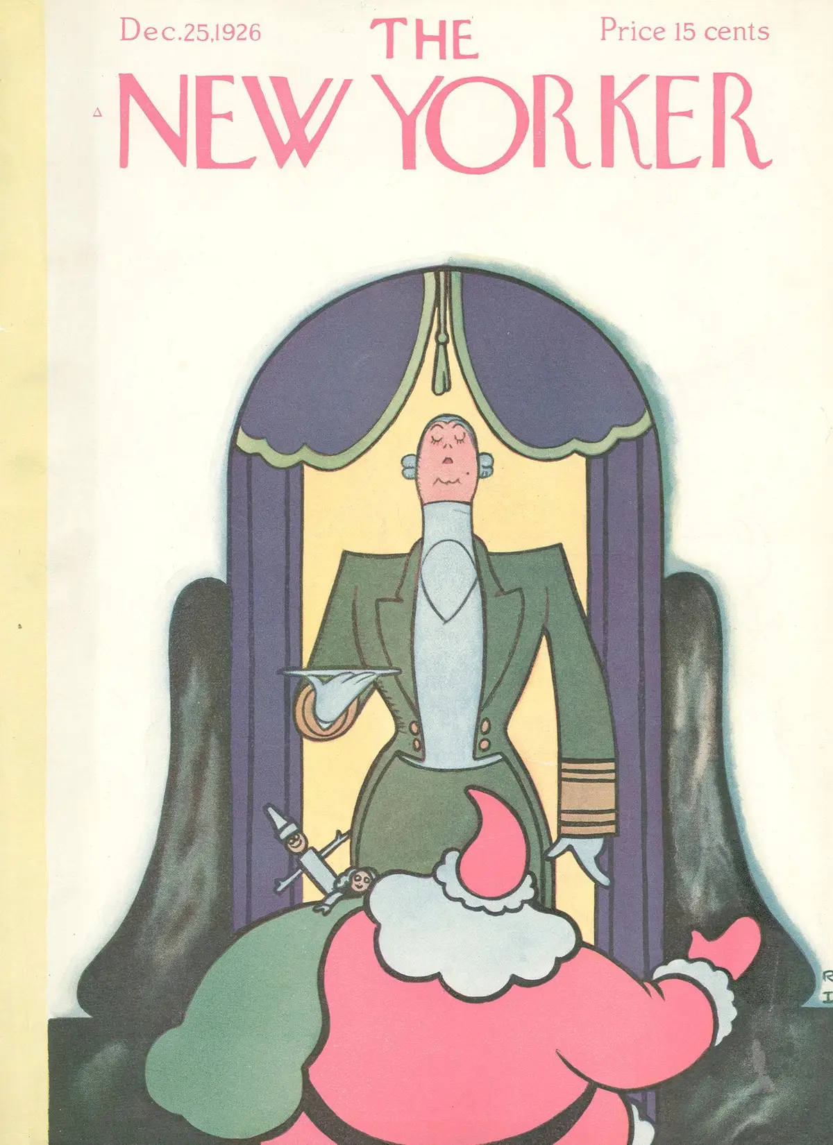 Обложка The New Yorker, 25 декабря 1926, художник Реа Ирвин