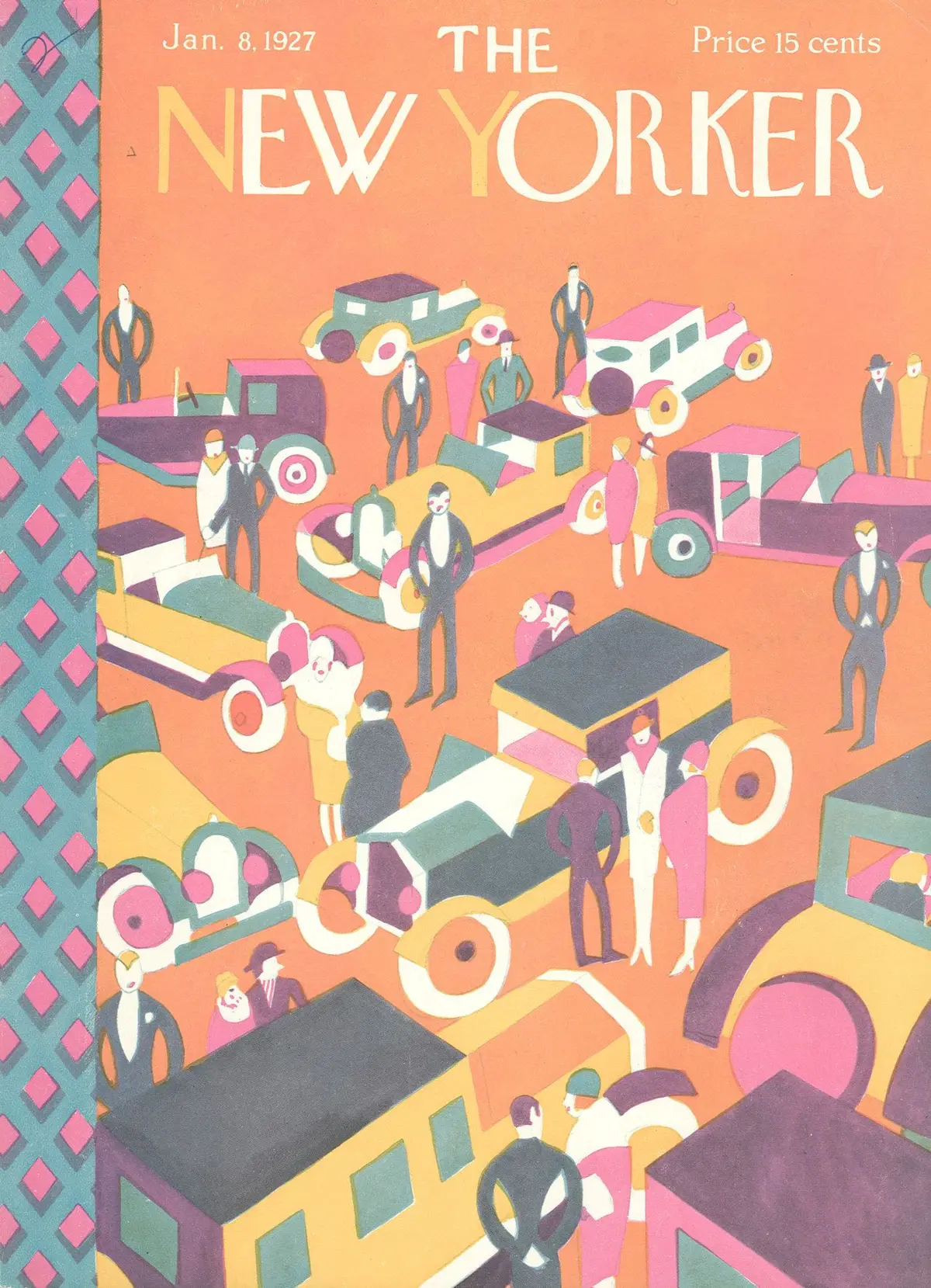 Обложка The New Yorker, 8 января 1927, художник Илонка Карас