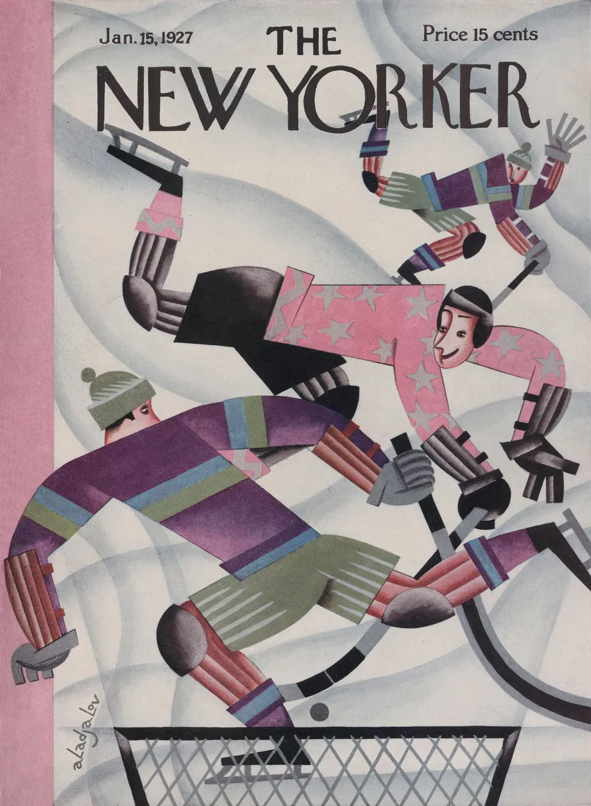 Обложка The New Yorker, 15 января 1927, художник Константин Алажалов