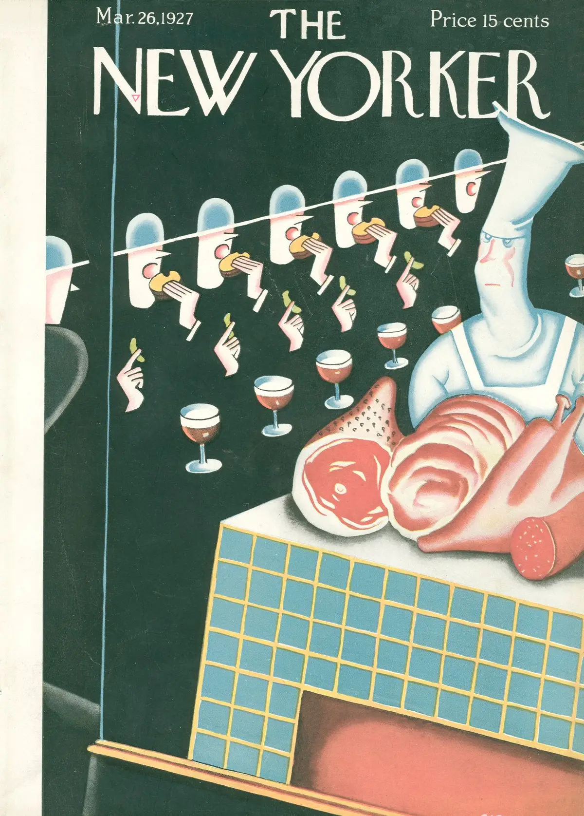 Обложка The New Yorker, 26 марта 1927, художник Карл Роуз
