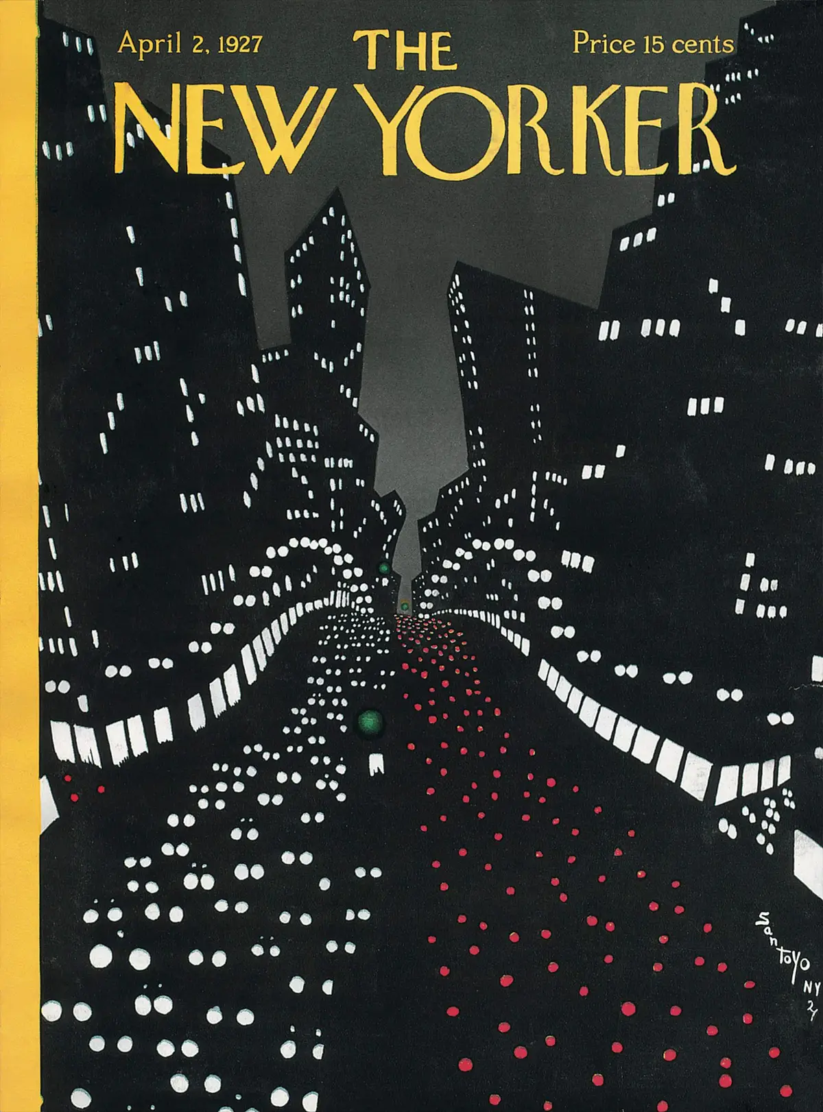 Обложка The New Yorker, 2 апреля 1927, художник Матиас Сантойо
