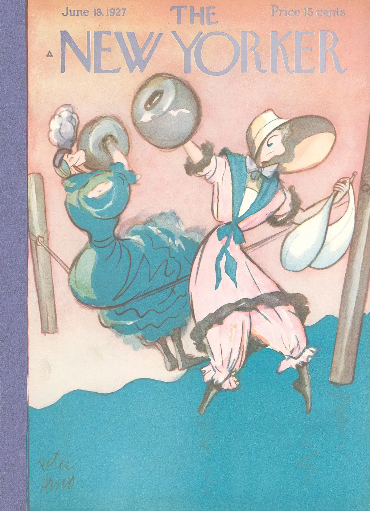 Обложка The New Yorker, 18 июня 1927, художник Питер Арно