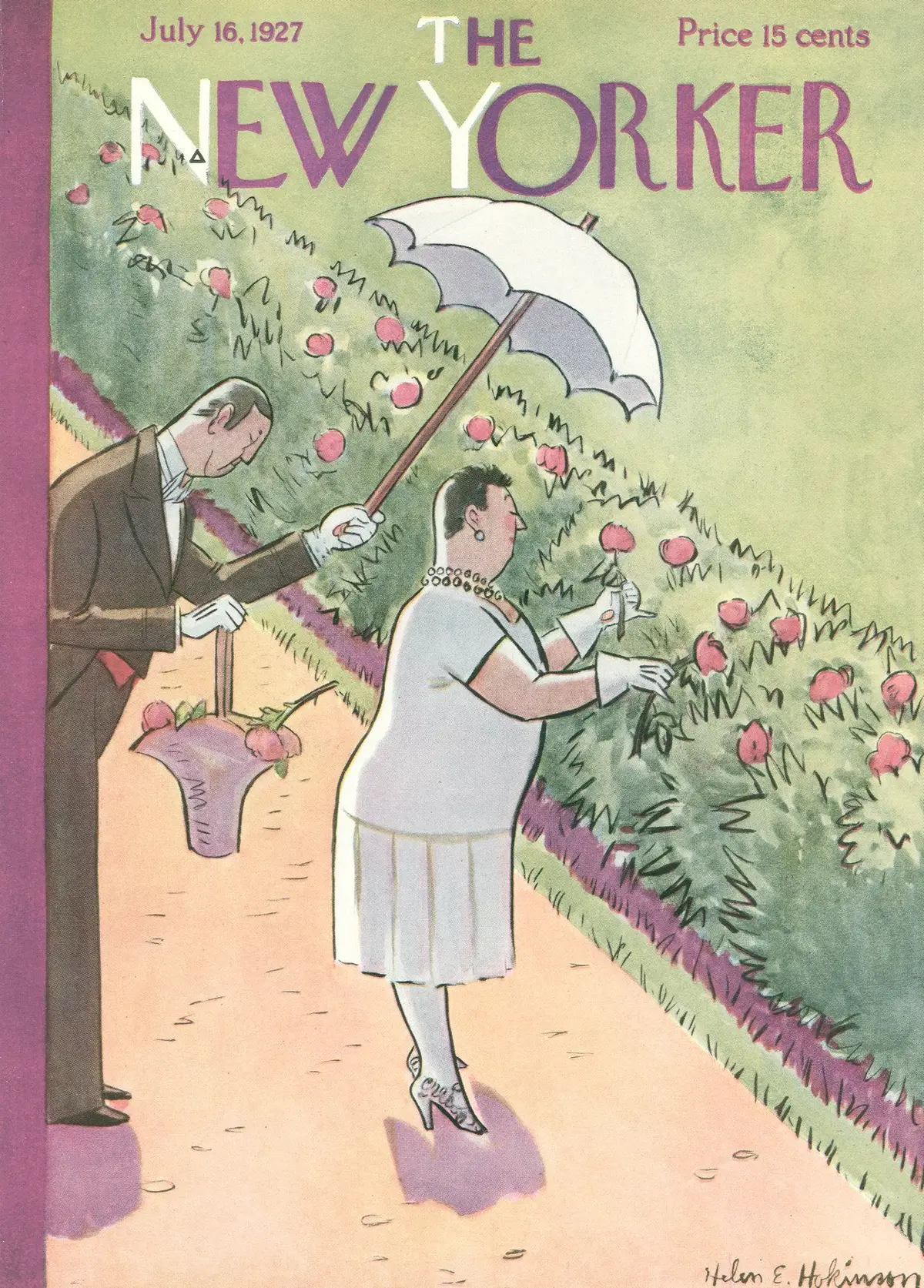 Обложка The New Yorker, 16 июля 1927, художник Хелен Э. Хокинсон