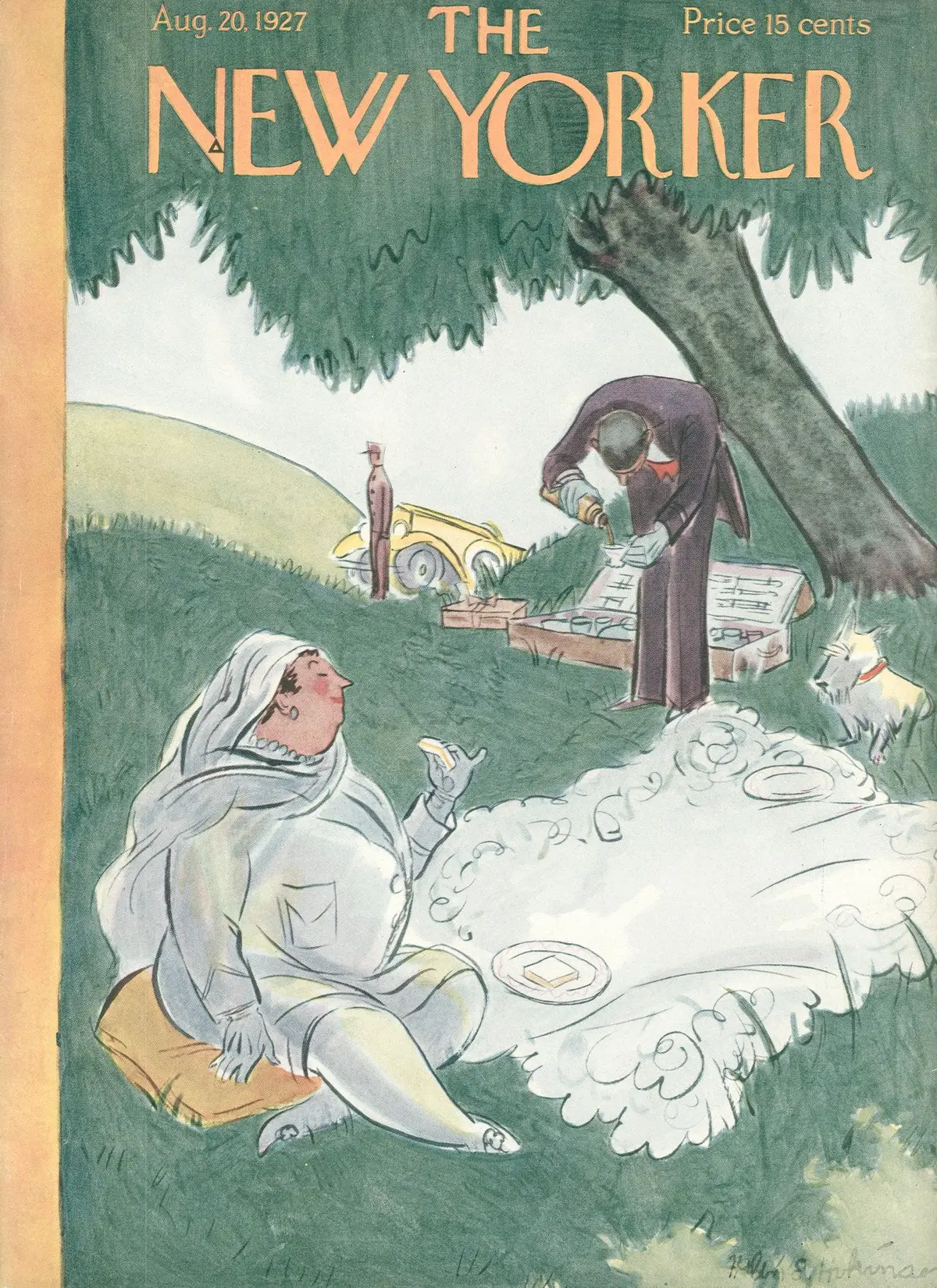 Обложка The New Yorker, 20 августа 1927, художник Хелен Э. Хокинсон
