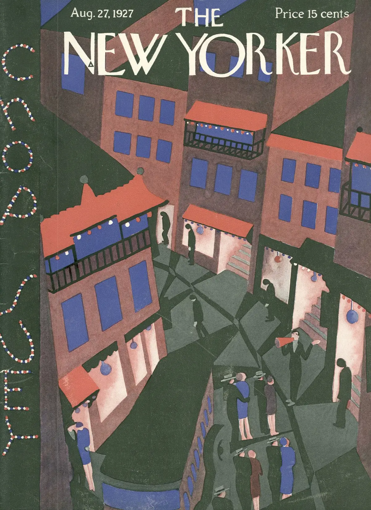 Обложка The New Yorker, 27 августа 1927, художник Илонка Карас
