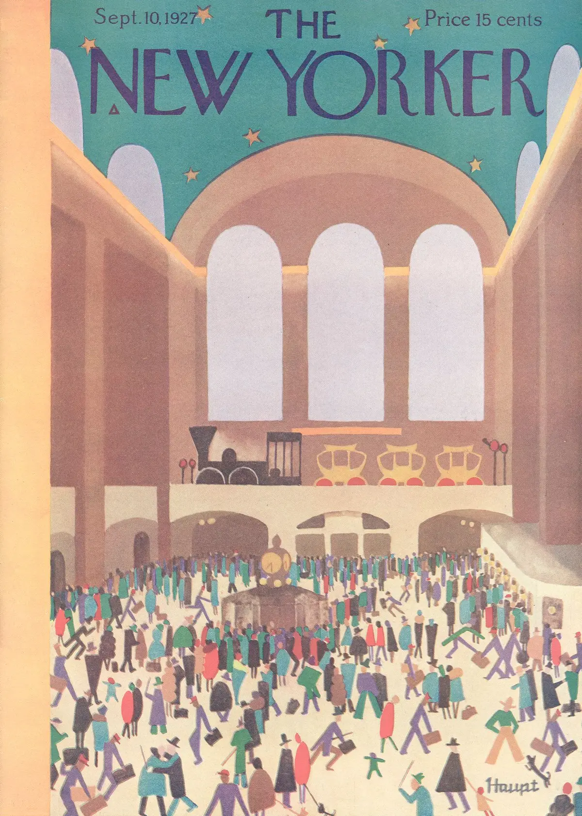 Обложка The New Yorker, 10 сентября 1927, художник И. Г. Хаупт