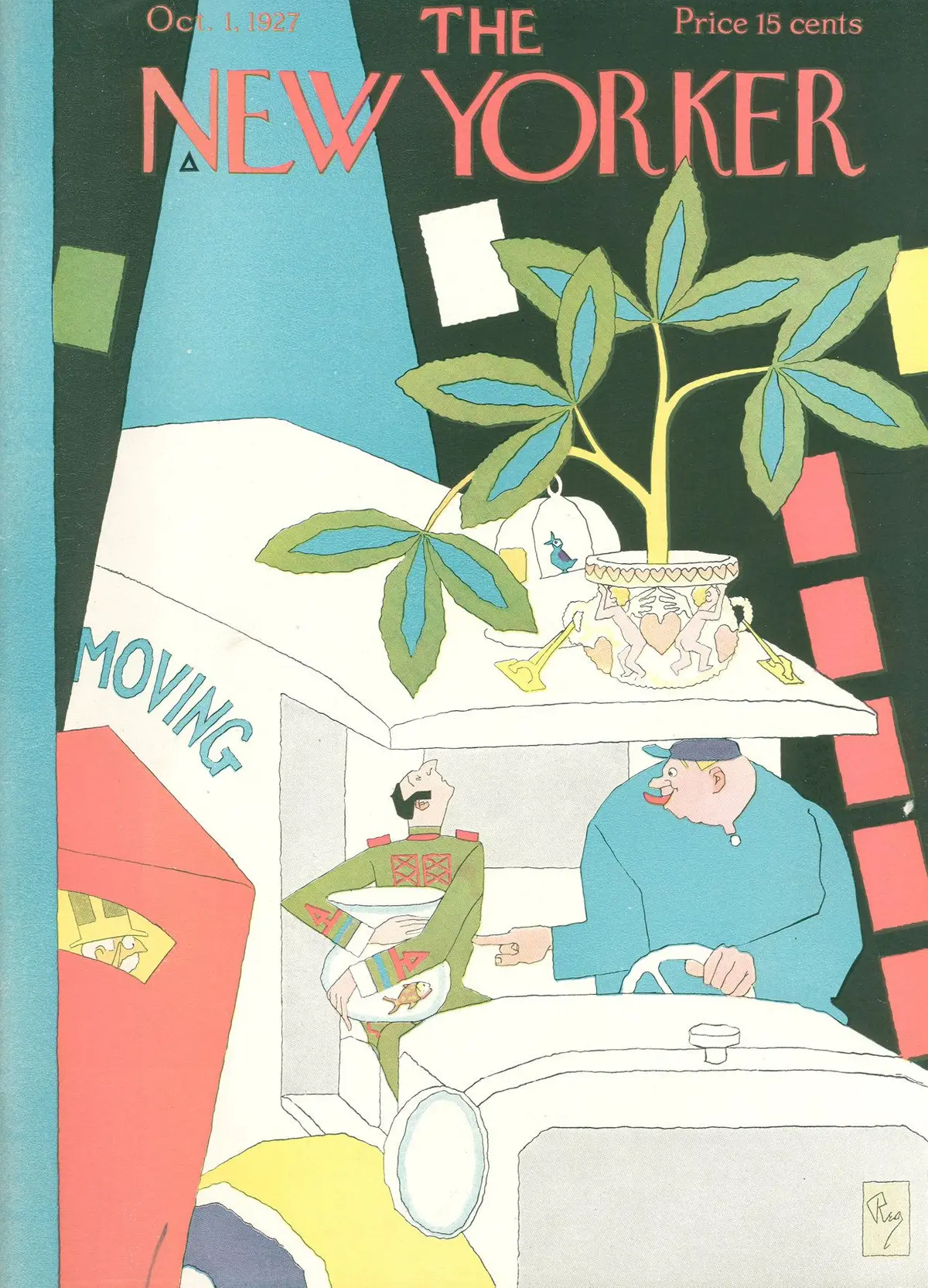 Обложка The New Yorker, 1 октября 1927, художник Гарднер Ри