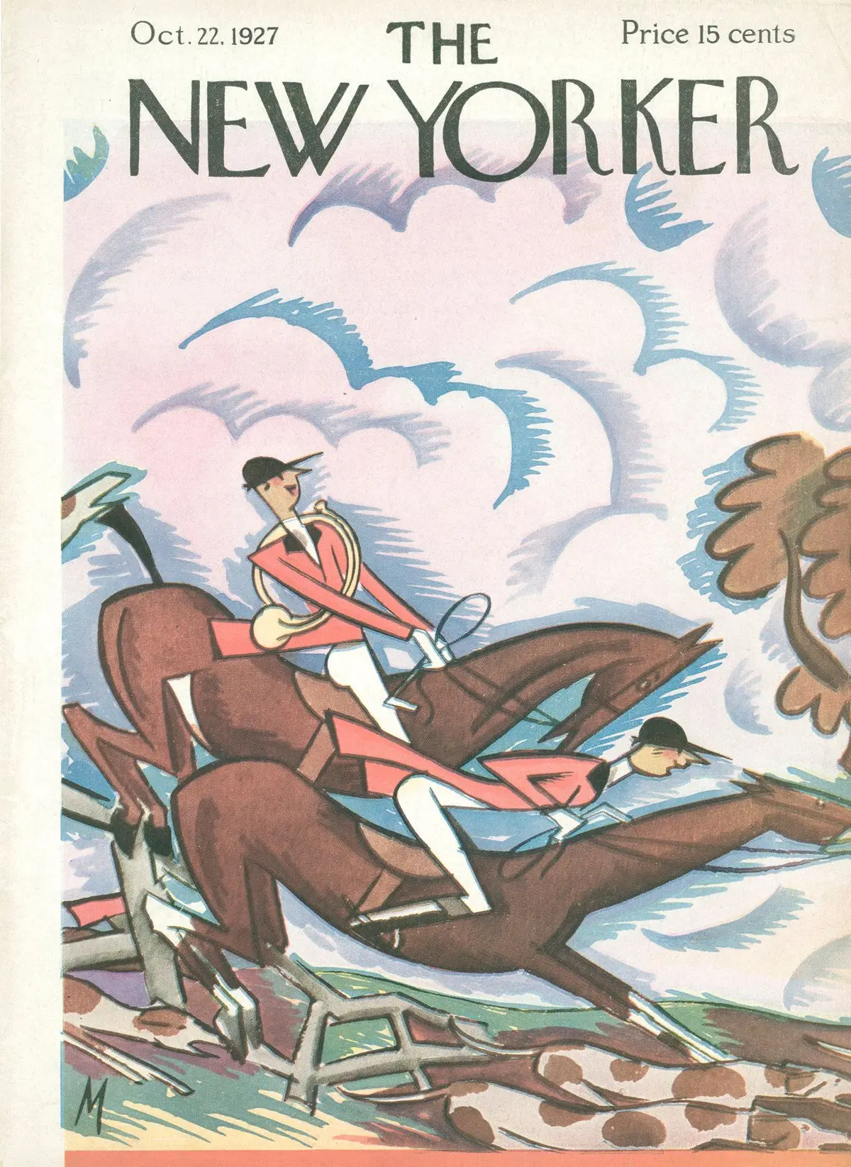 Обложка The New Yorker, 22 октября 1927, художник Джулиан де Миски