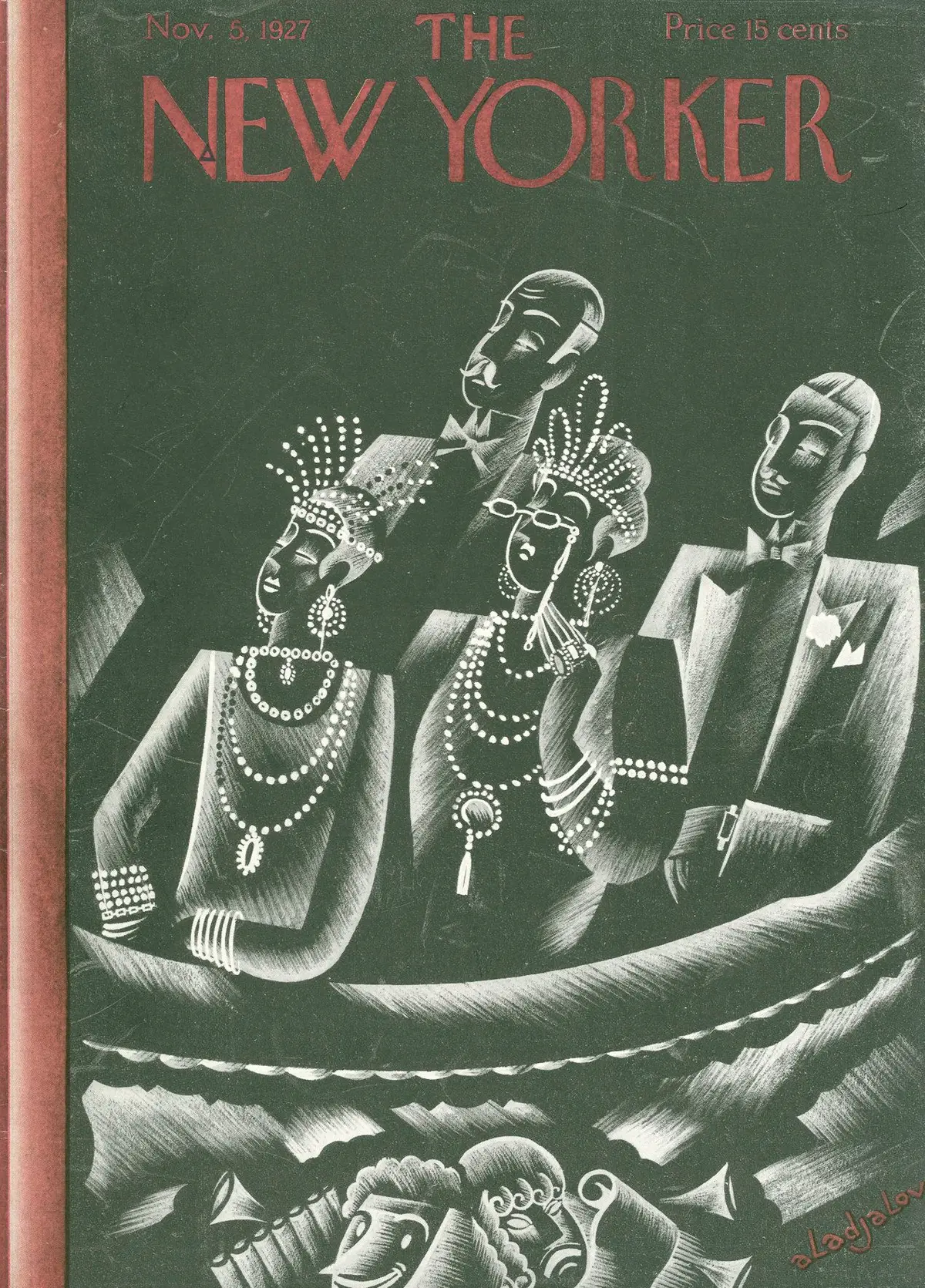 Обложка The New Yorker, 5 ноября 1927, художник Константин Алажалов