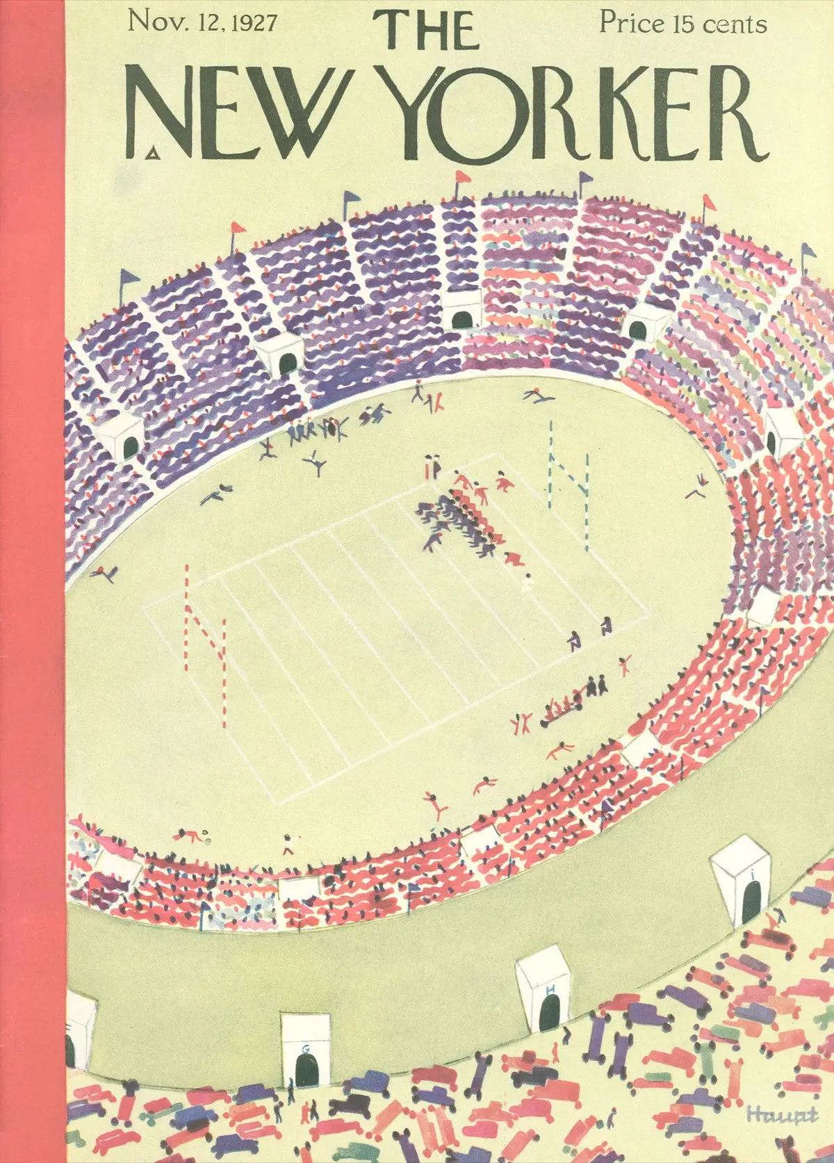 Обложка The New Yorker, 12 ноября 1927, художник И. Г. Хаупт