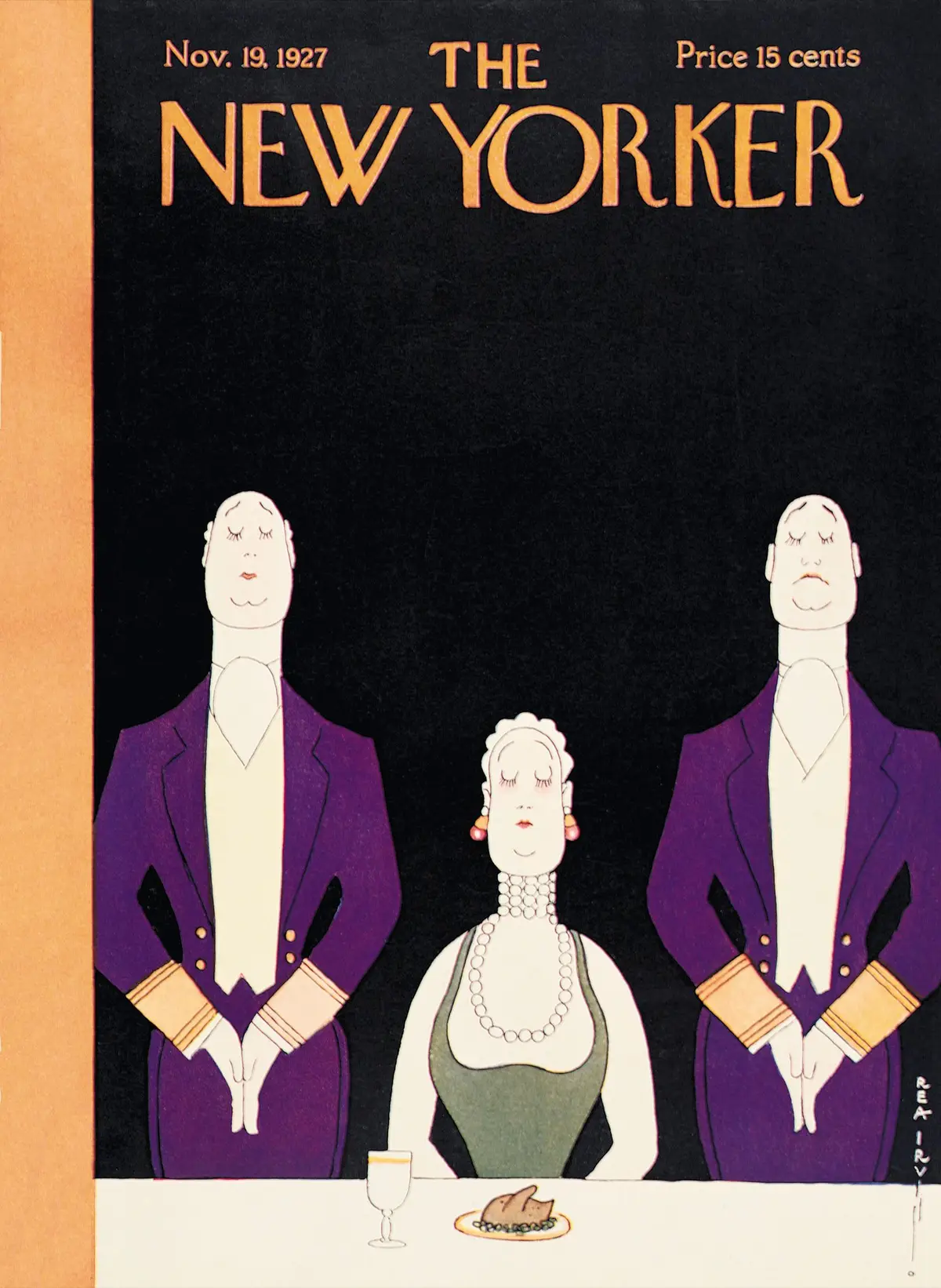 Обложка The New Yorker, 19 ноября 1927, художник Реа Ирвин