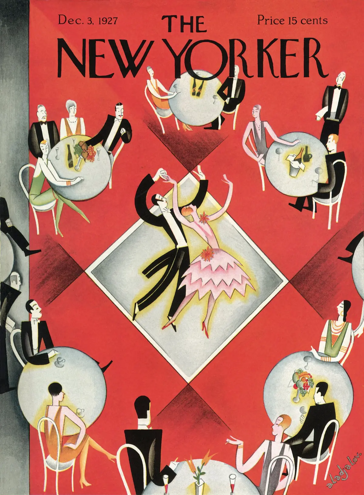 Обложка The New Yorker, 3 декабря 1927, художник Константин Алажалов