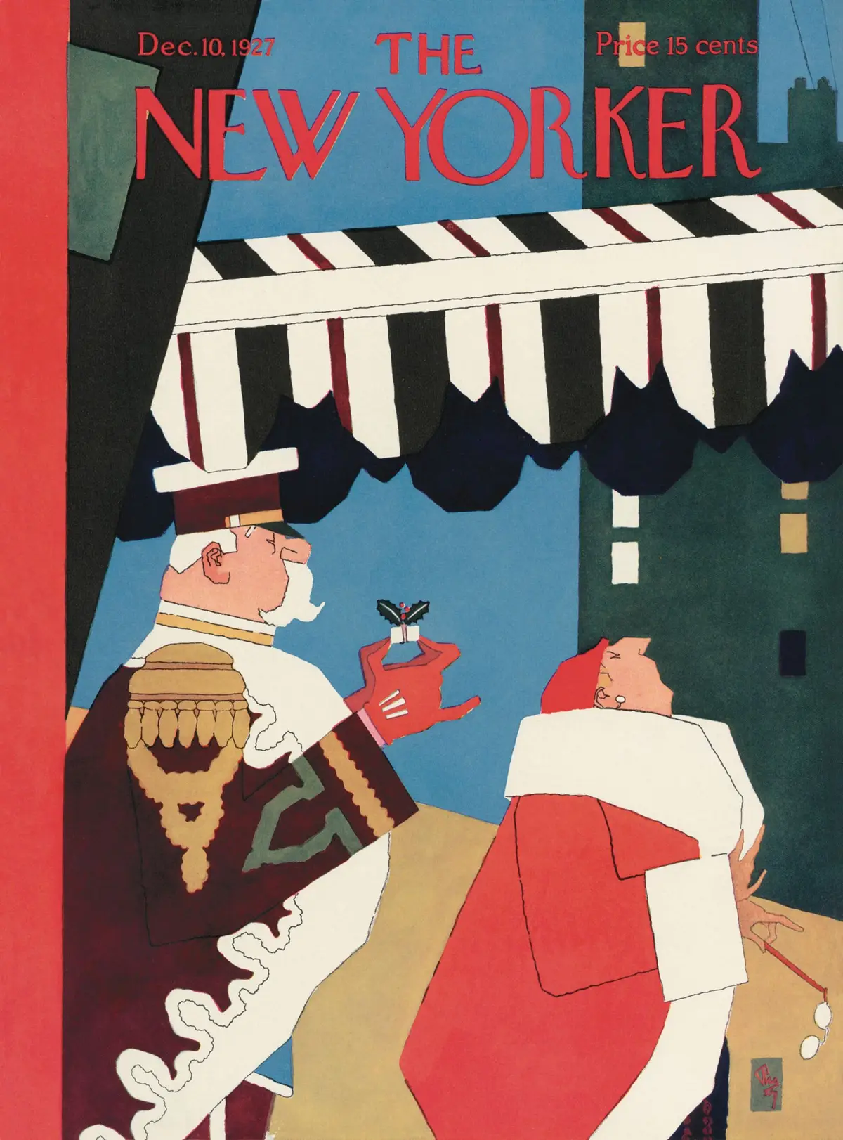 Обложка The New Yorker, 10 декабря 1927, художник Гарднер Ри