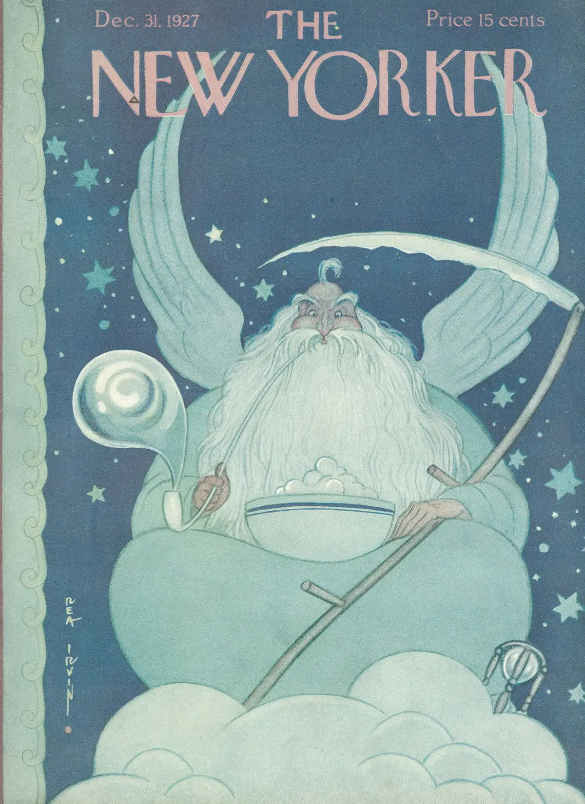 Обложка The New Yorker, 31 декабря 1927, художник Реа Ирвин