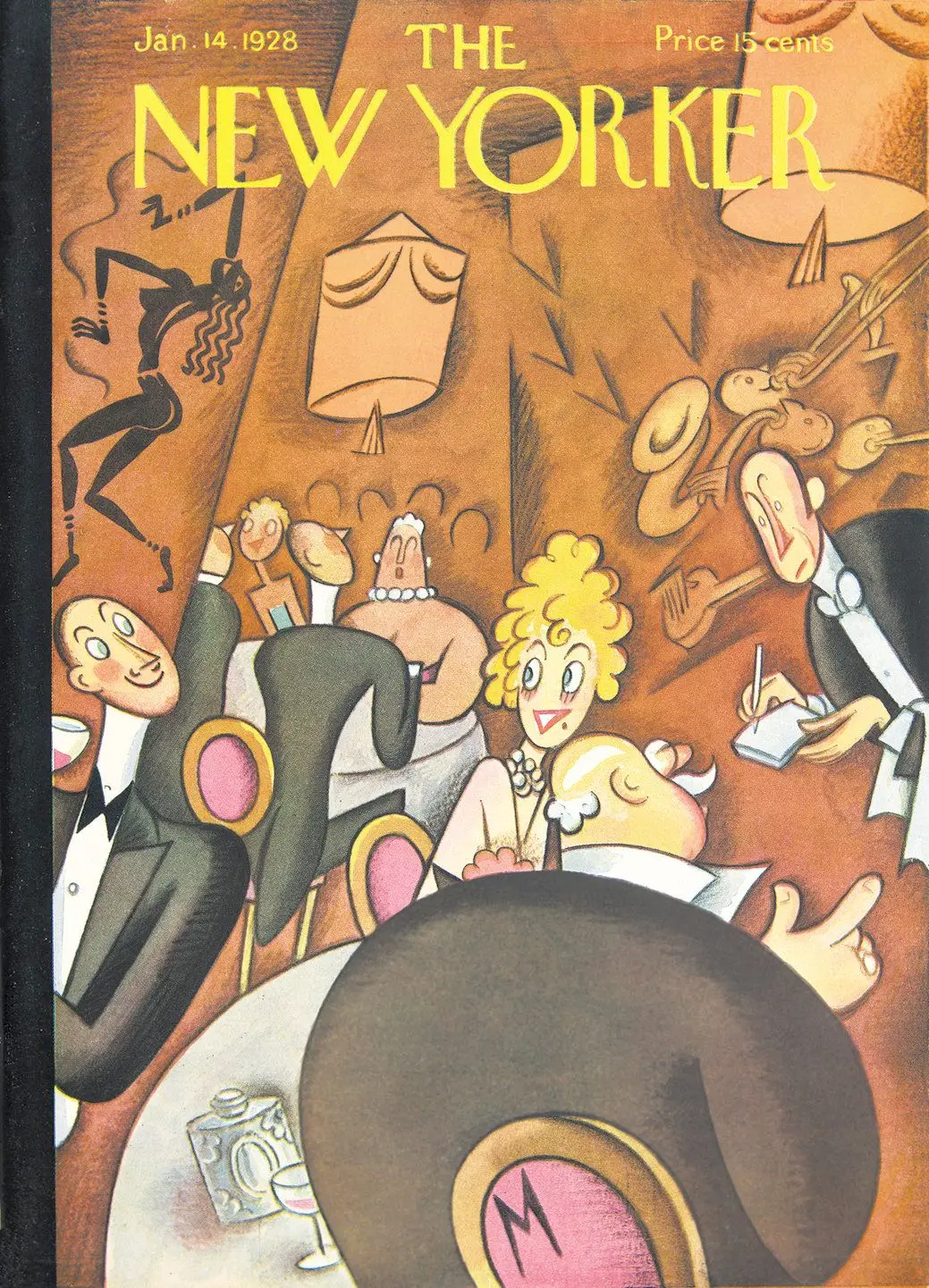 Обложка The New Yorker, 14 января 1928, художник Джулиан де Миски