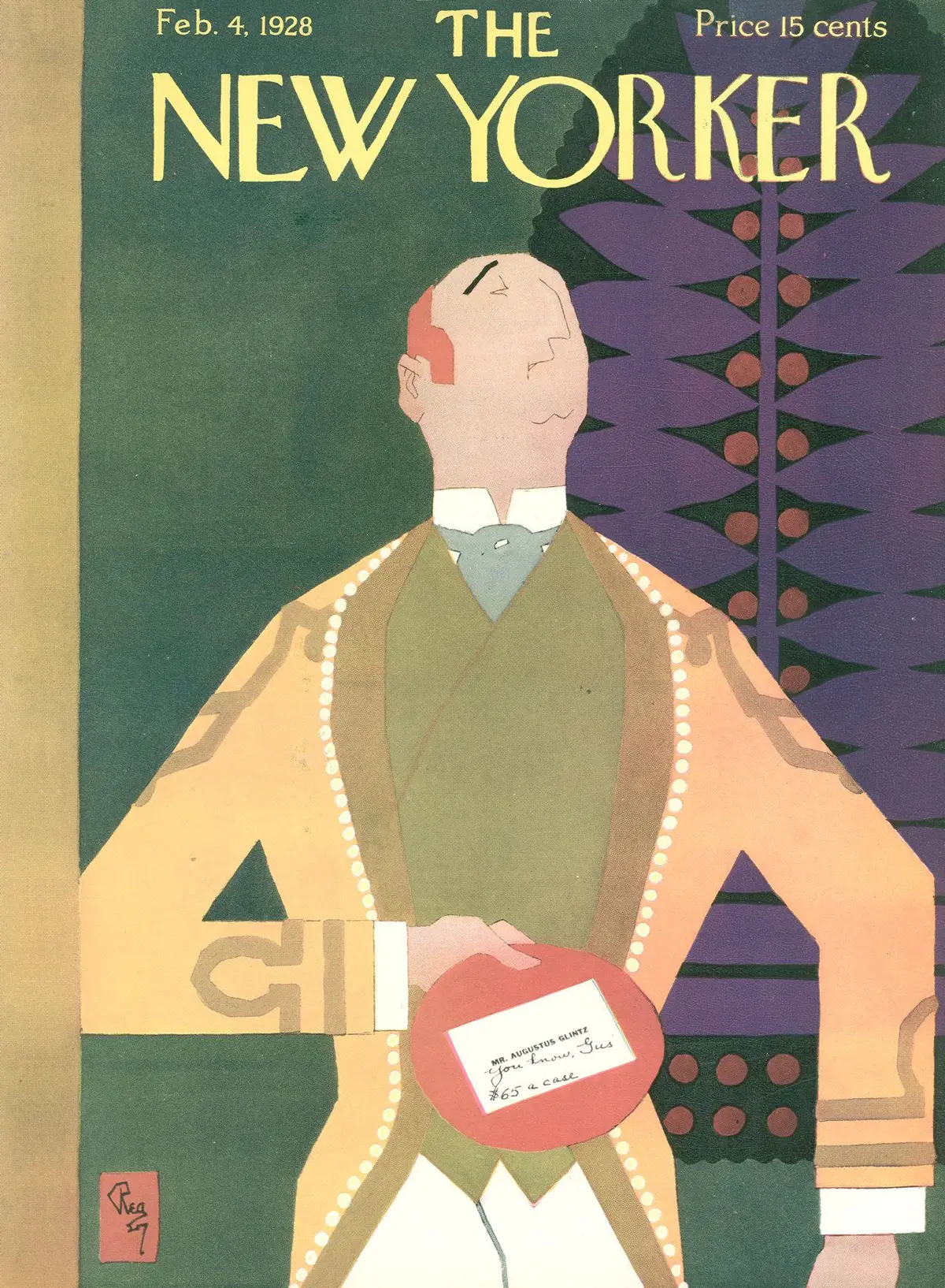 Обложка The New Yorker, 4 февраля 1928, художник Гарднер Ри
