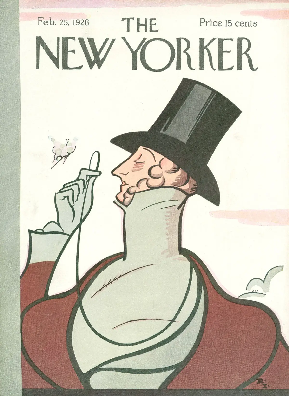 Обложка The New Yorker, 25 февраля 1928, художник Реа Ирвин
