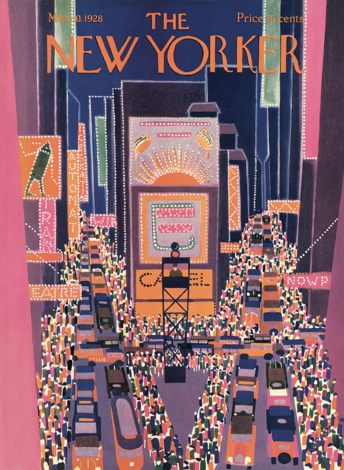Обложка The New Yorker, 10 марта 1928, художник Илонка Карас