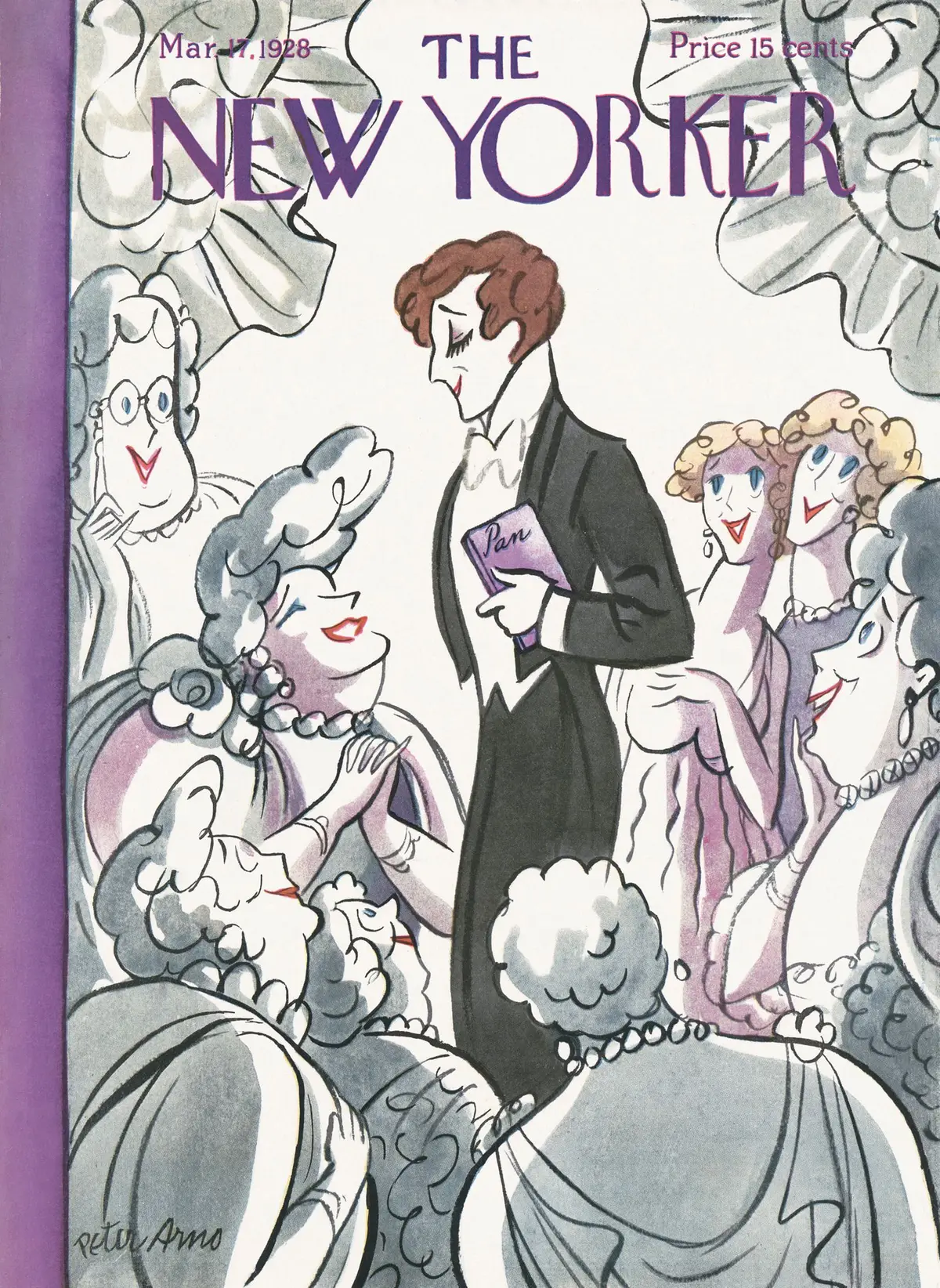Обложка The New Yorker, 17 марта 1928, художник Питер Арно
