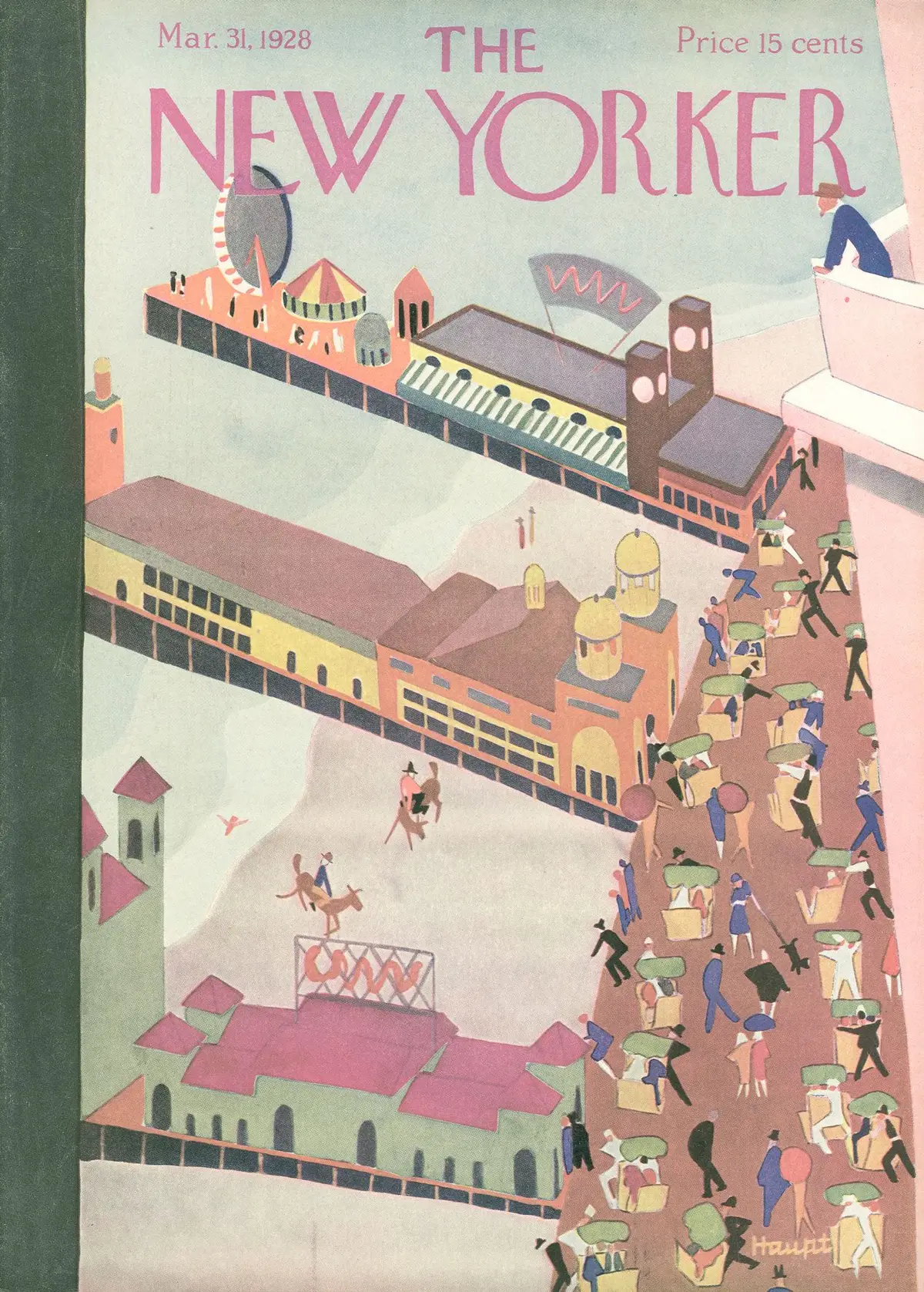 Обложка The New Yorker, 31 марта 1928, художник И. Г. Хаупт