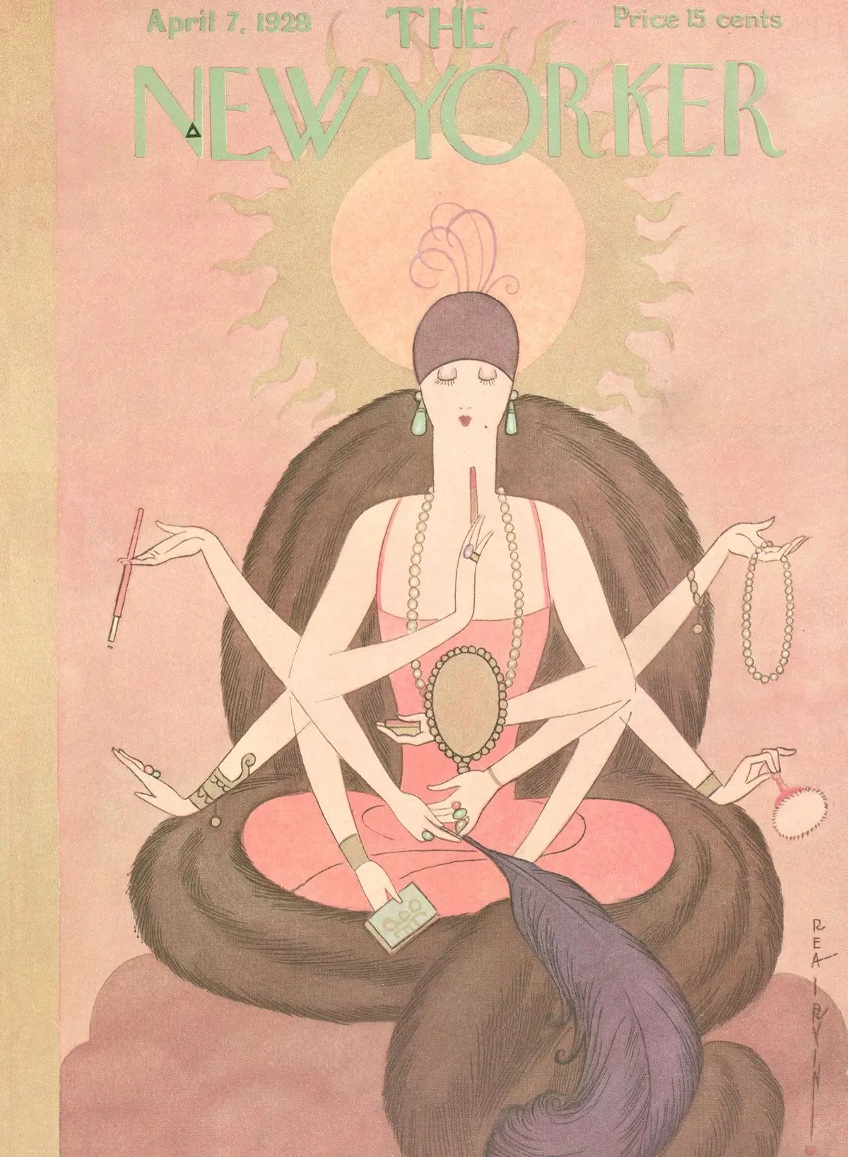 Обложка The New Yorker, 7 апреля 1928, художник Реа Ирвин