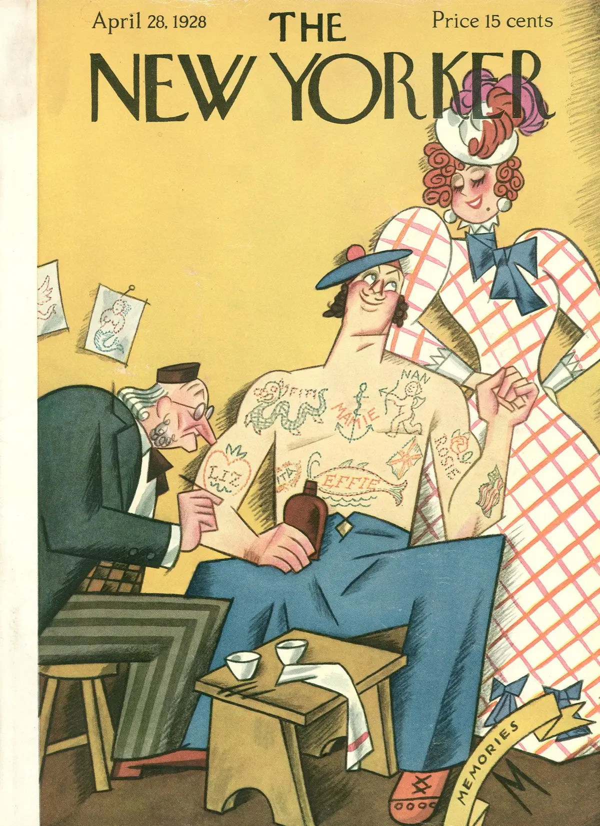 Обложка The New Yorker, 28 апреля 1928, художник Джулиан де Миски